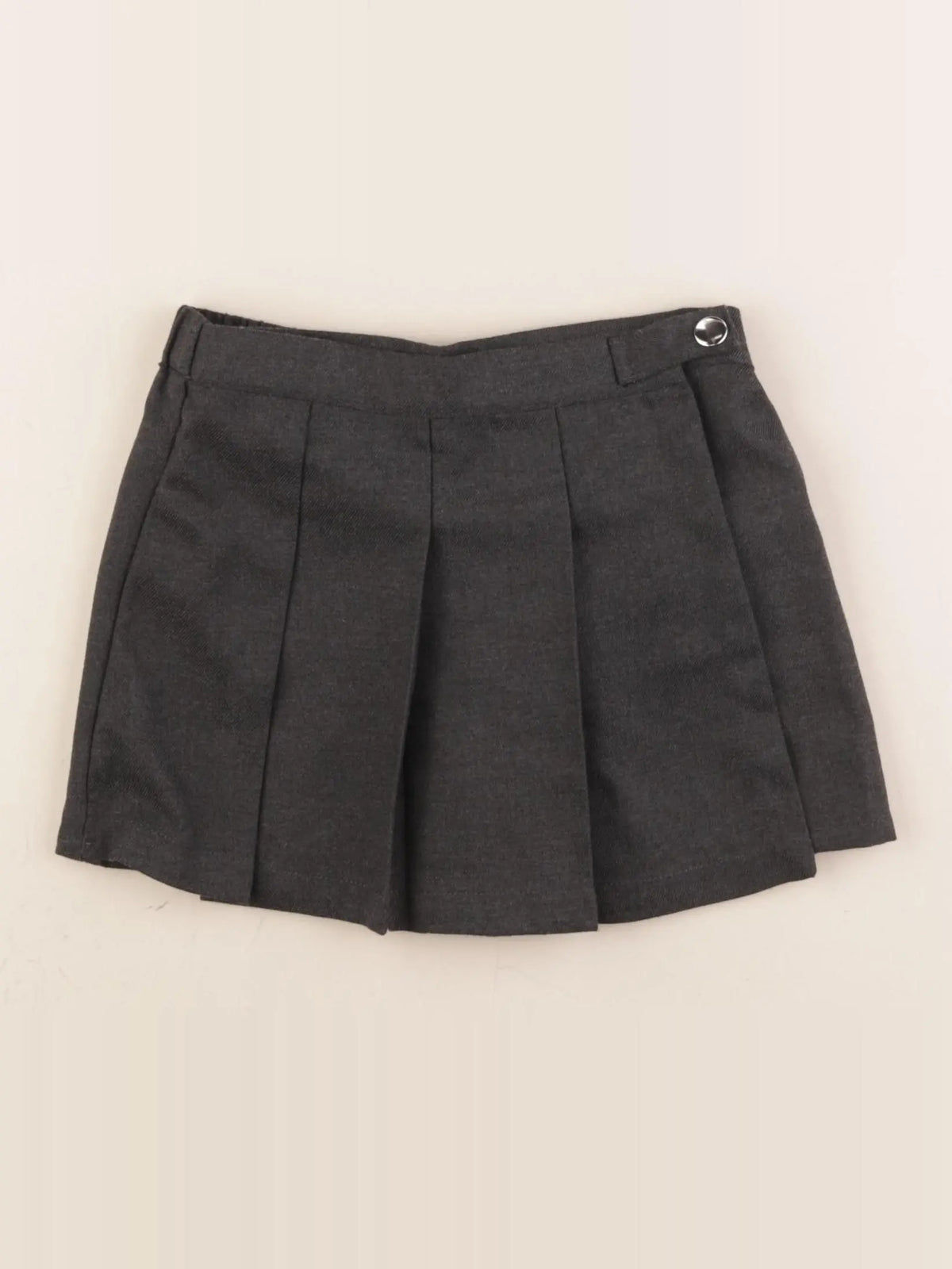 Vertbaudet - jupe short gris - 6 ans
