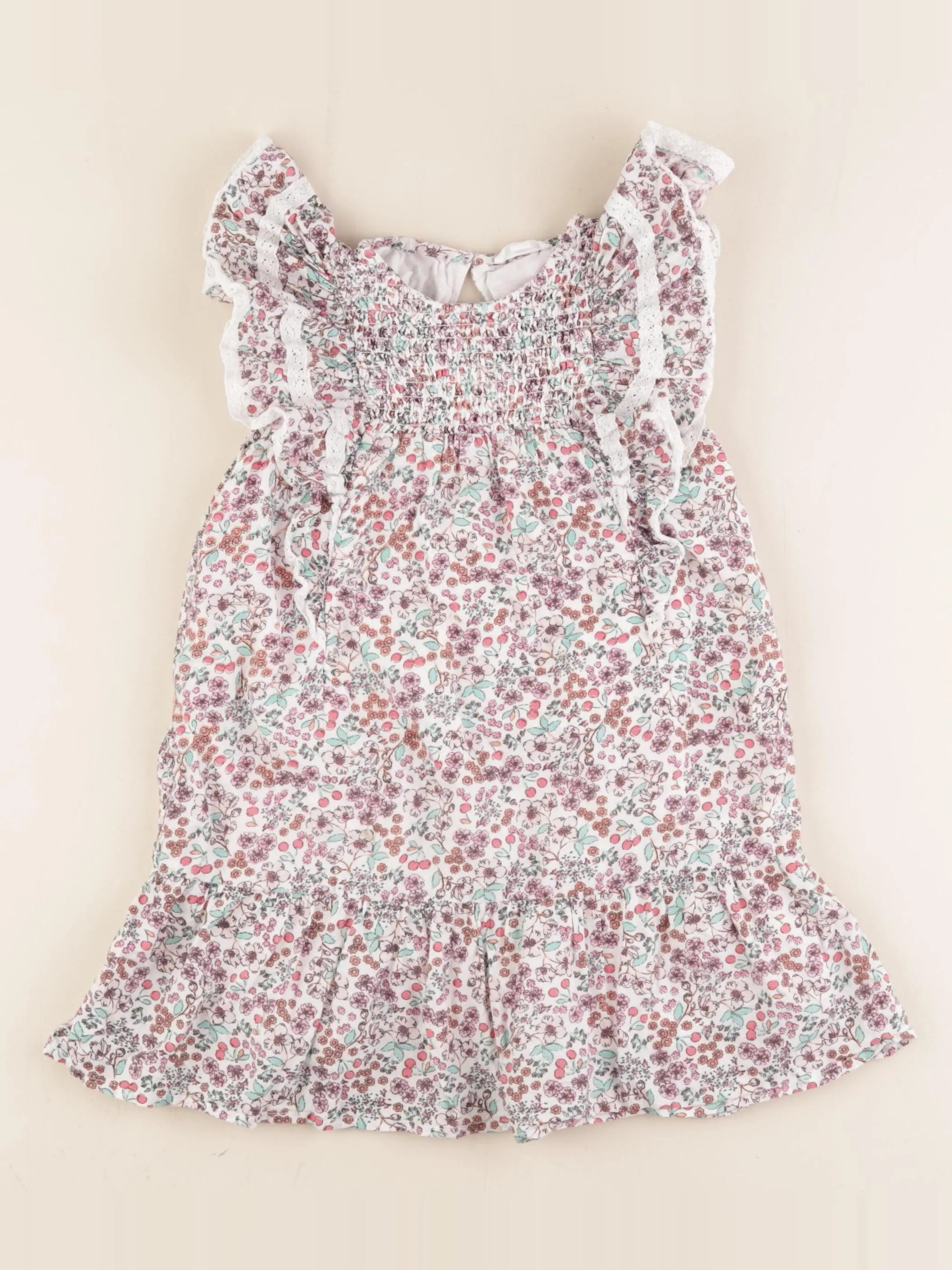 Vertbaudet - robe multicolore - 4 ans