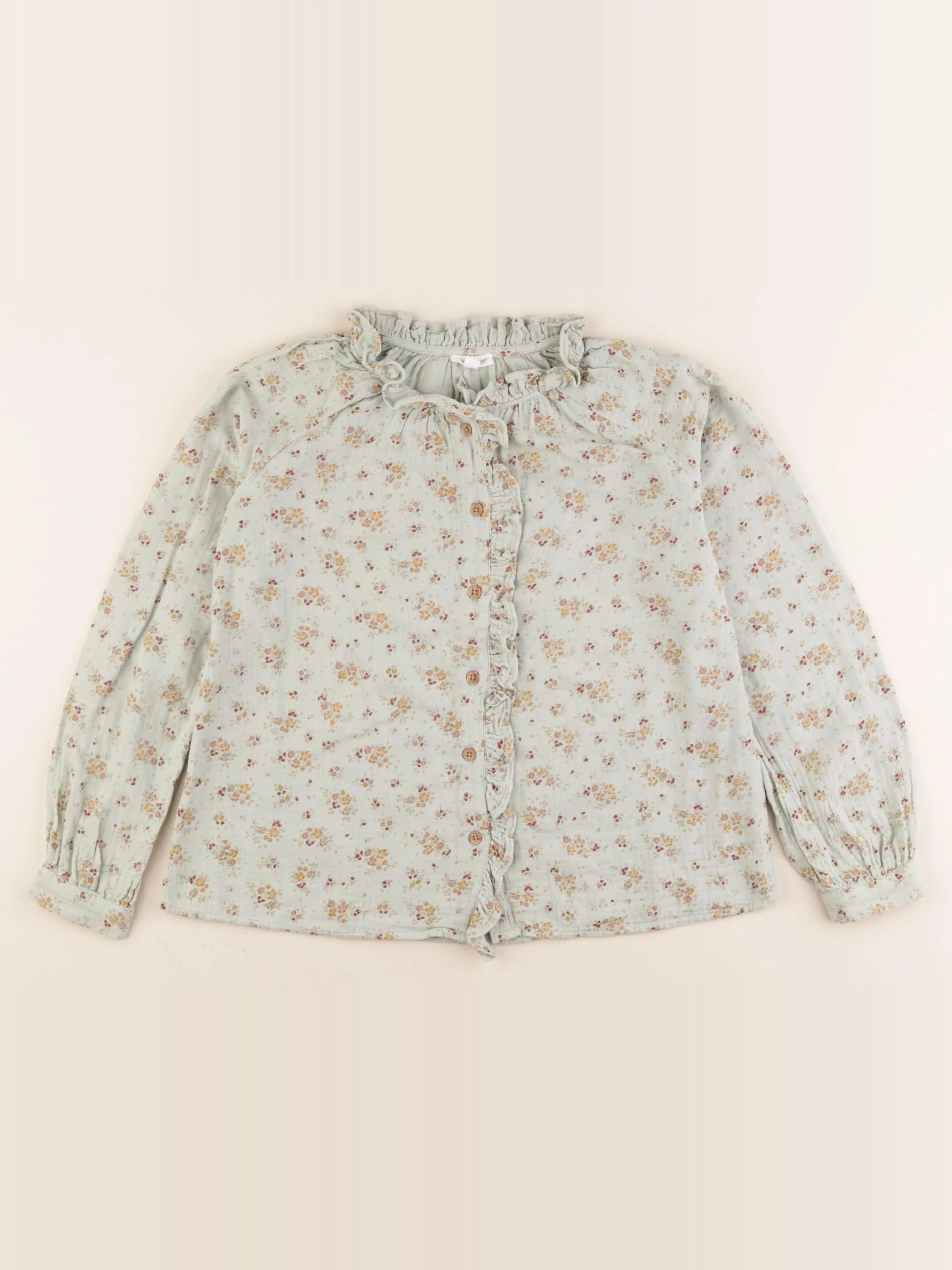 Vertbaudet - blouse vert - 10 ans
