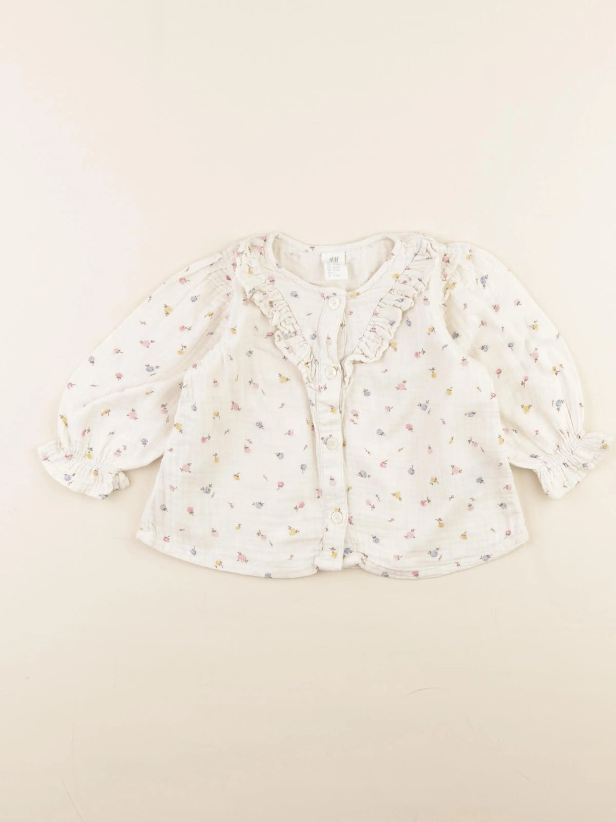 H&M - blouse beige - 9/12 mois