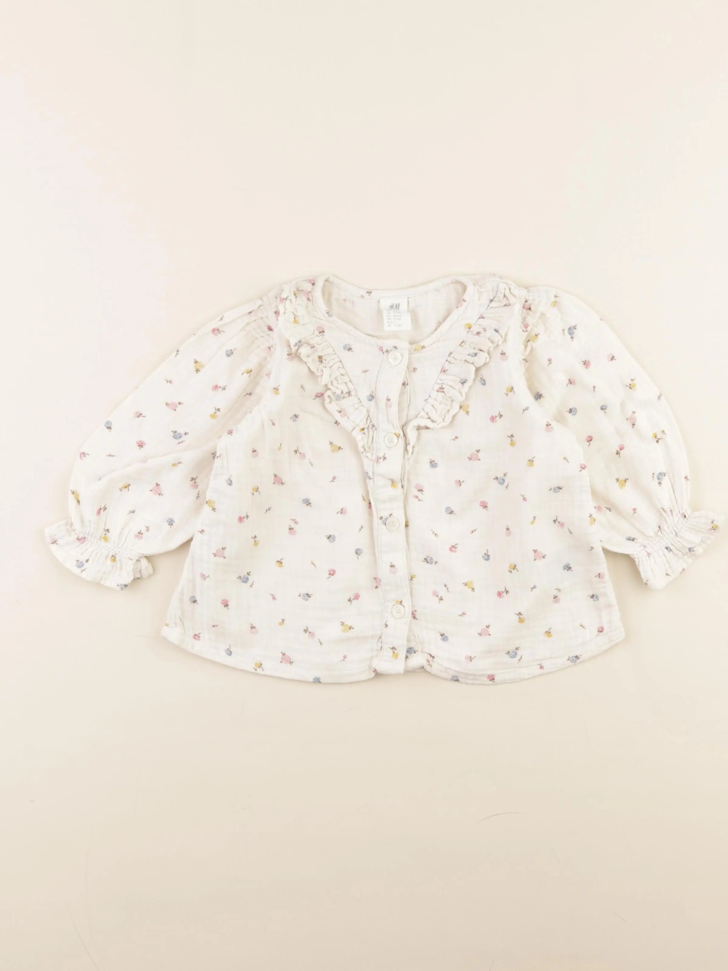 H&M - blouse beige - 9/12 mois