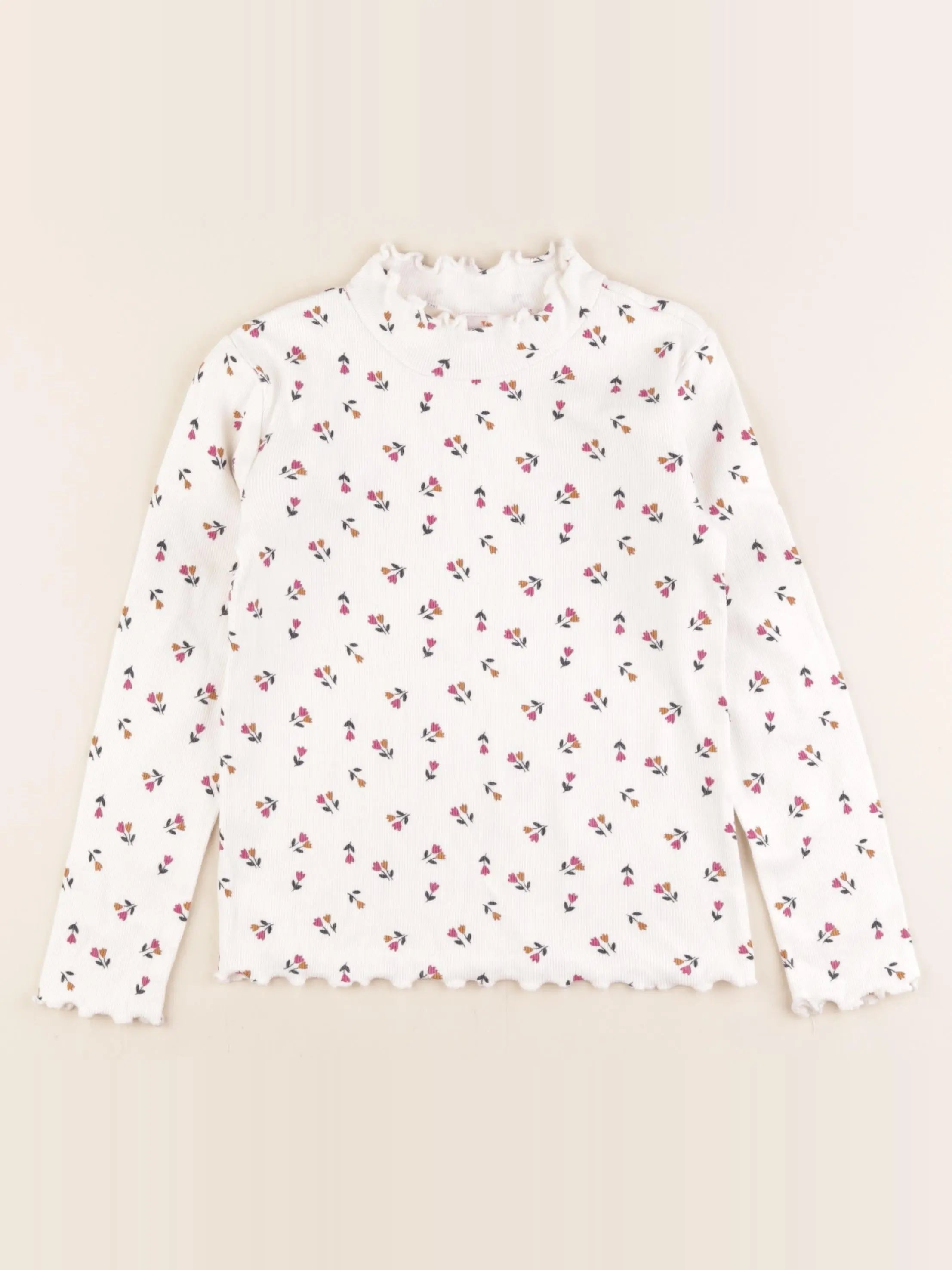 Tape à l'oeil - sous-pull blanc - 8 ans