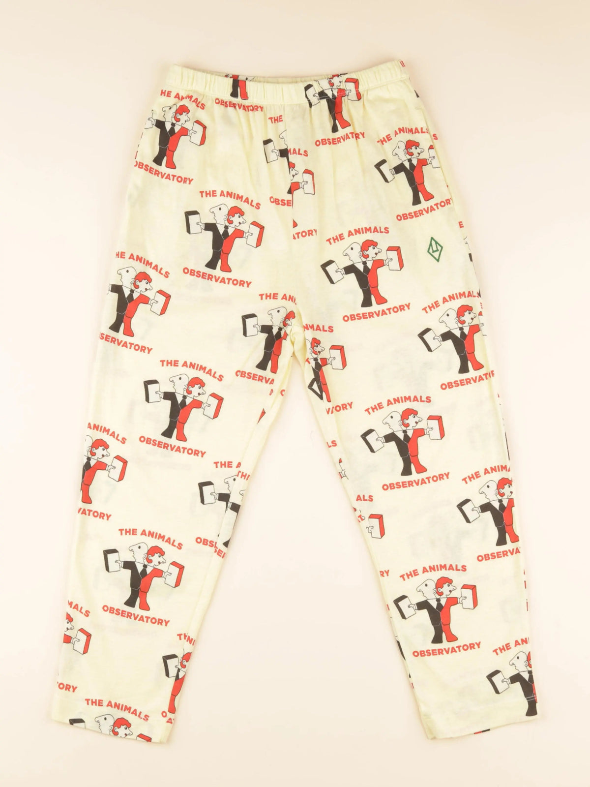 The animals observatory - pantalon jersey jaune - 8 ans
