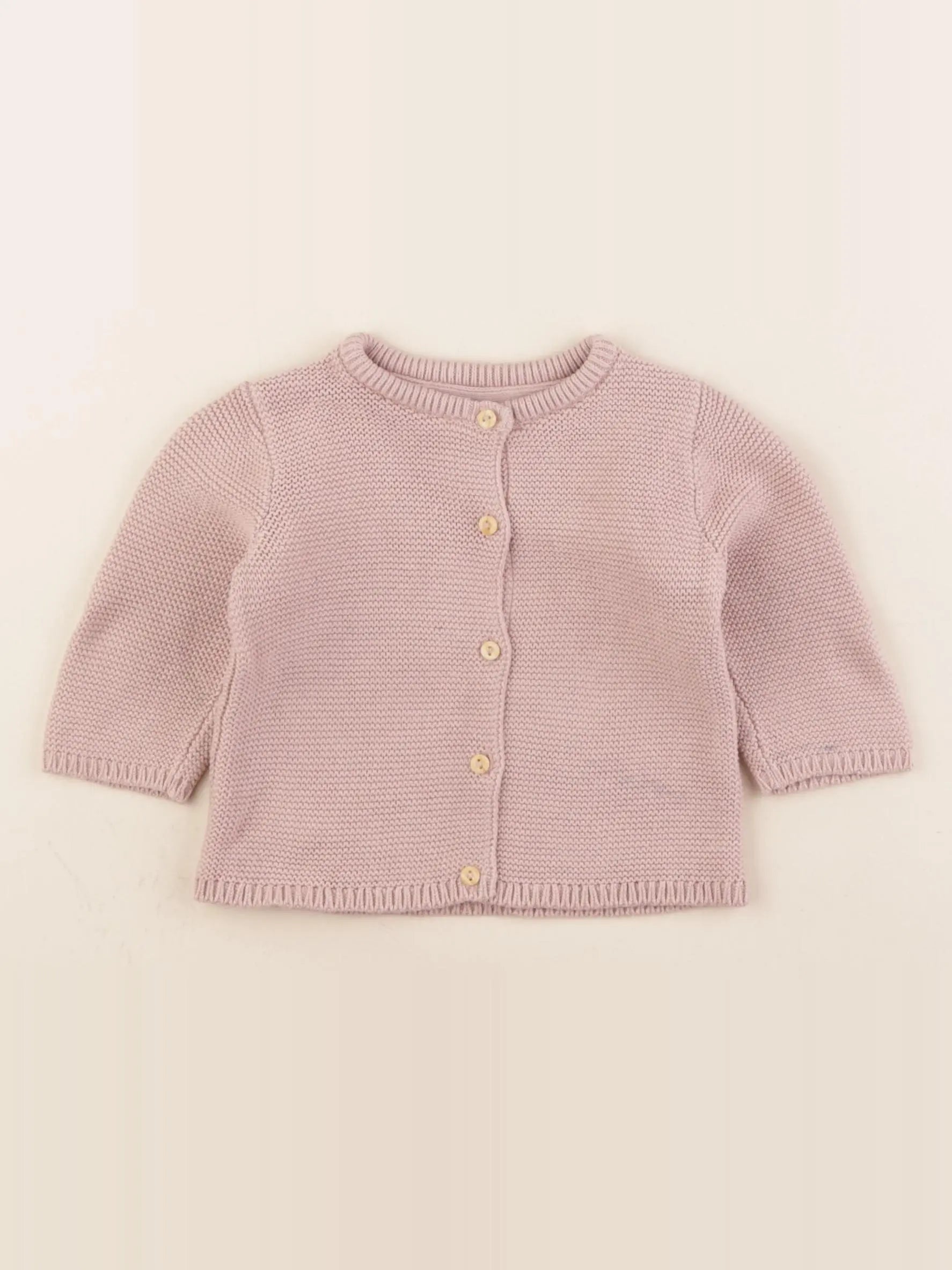 H&M - gilet rose - 2/4 mois