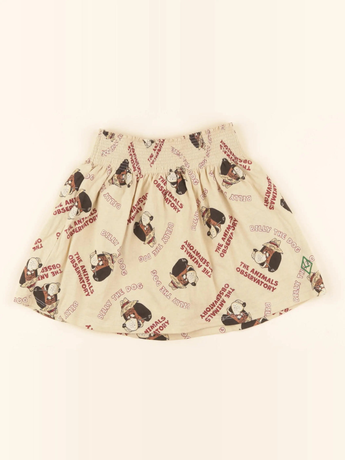 The animals observatory - jupe short beige, marron - 8 ans