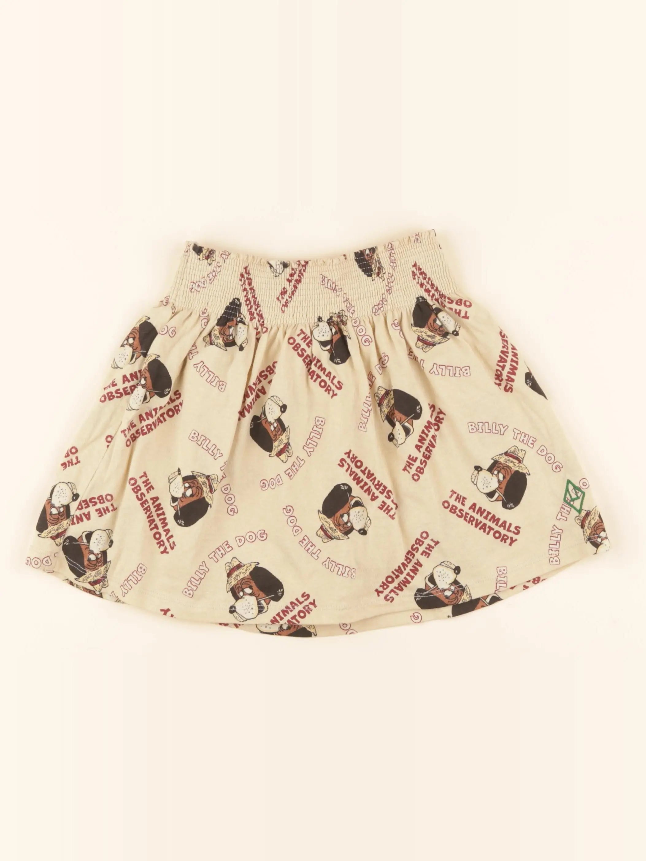 The animals observatory - jupe short beige, marron - 8 ans