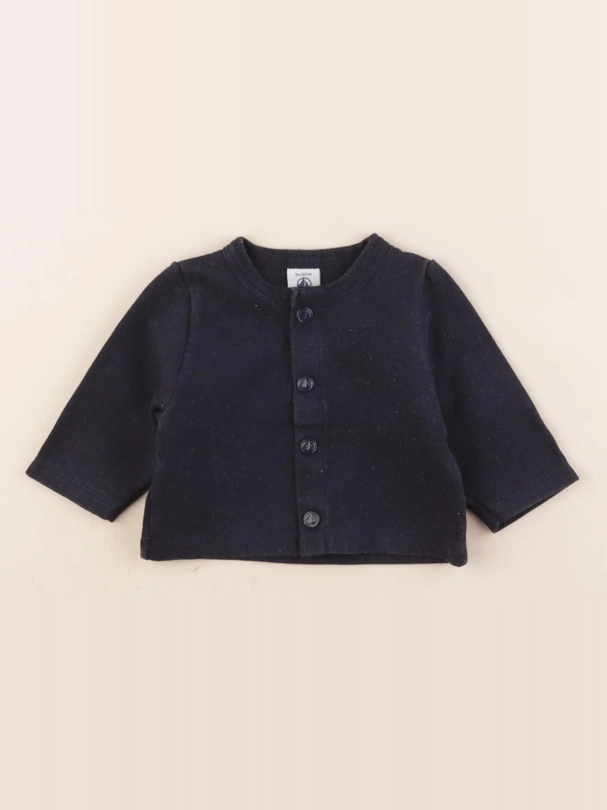 Petit Bateau - gilet bleu - 3 mois