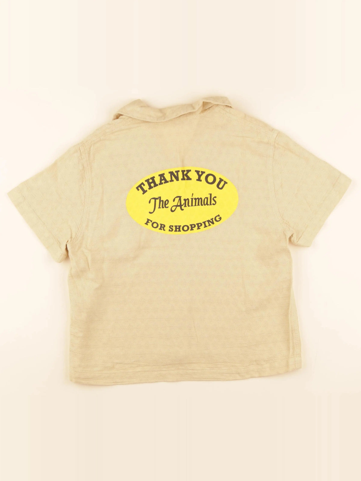 The animals observatory - chemise imprimé au dos jaune - 8 ans