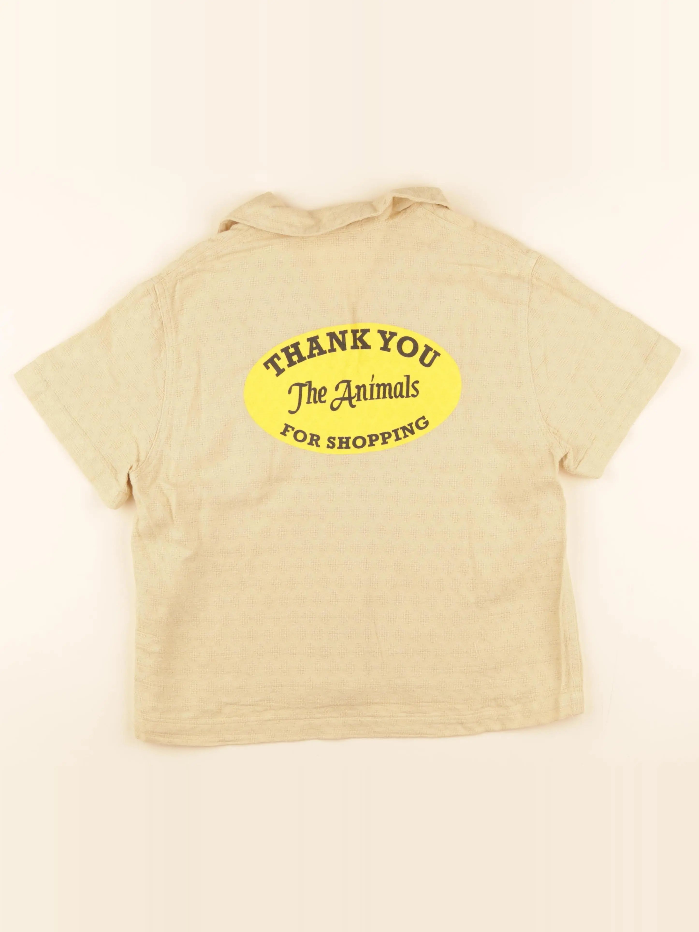 The animals observatory - chemise imprimé au dos jaune - 8 ans