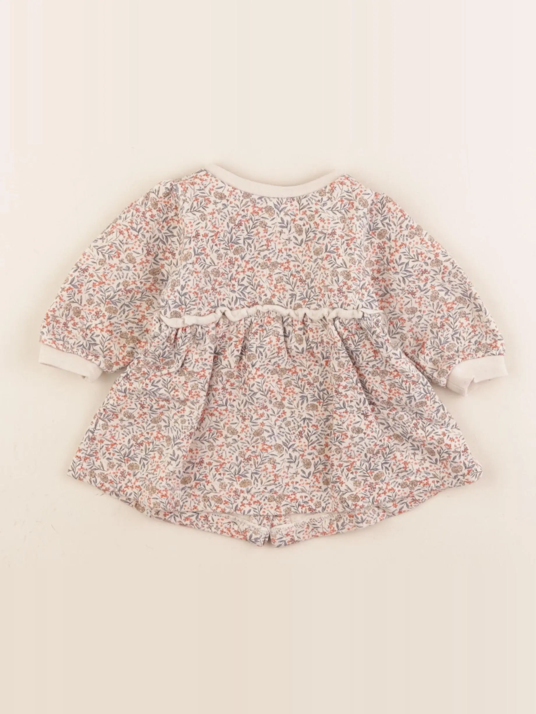 Vertbaudet - robe beige - 3 mois