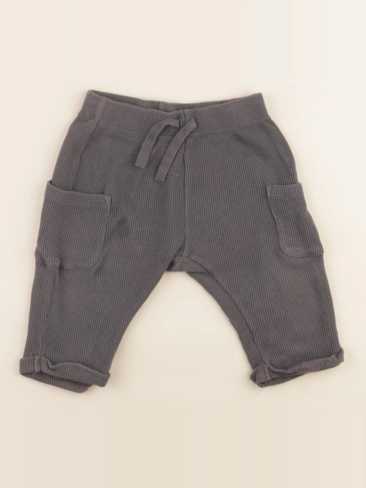 H&M - pantalon gris - 12 mois
