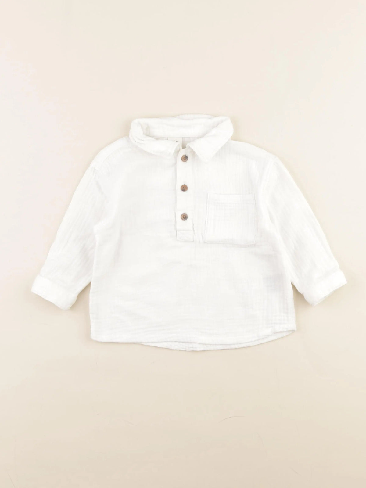 H&M - chemise beige - 12 mois