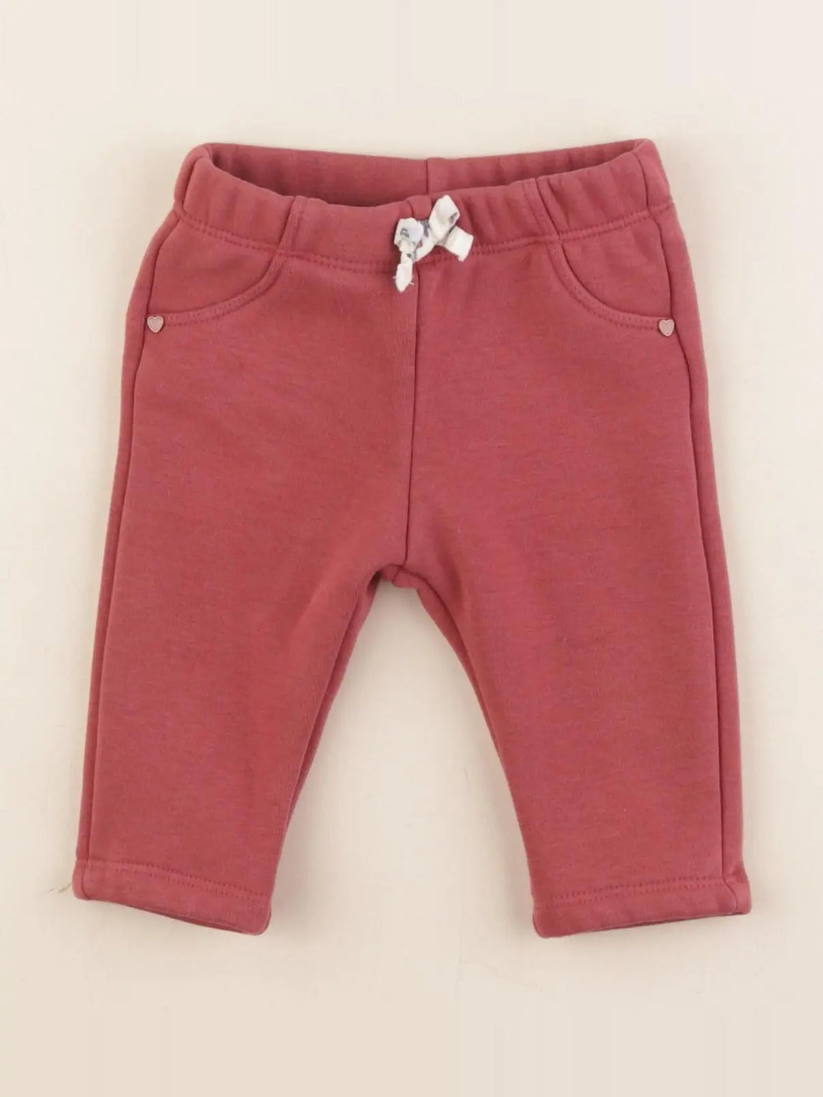 Sergent Major - jogging doublé rouge - 3 mois