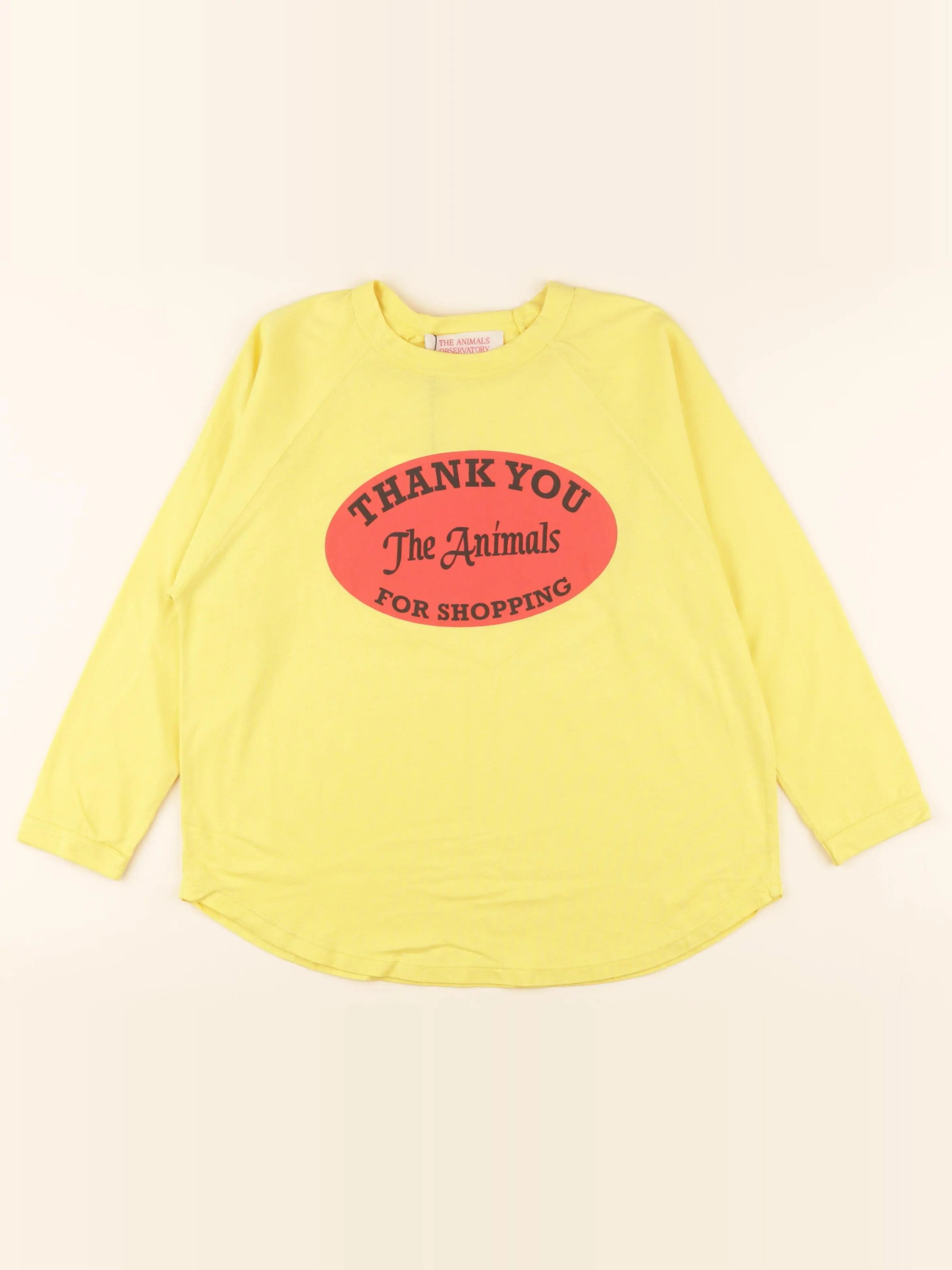 The animals observatory - tee-shirt jaune (état neuf) - 8 ans