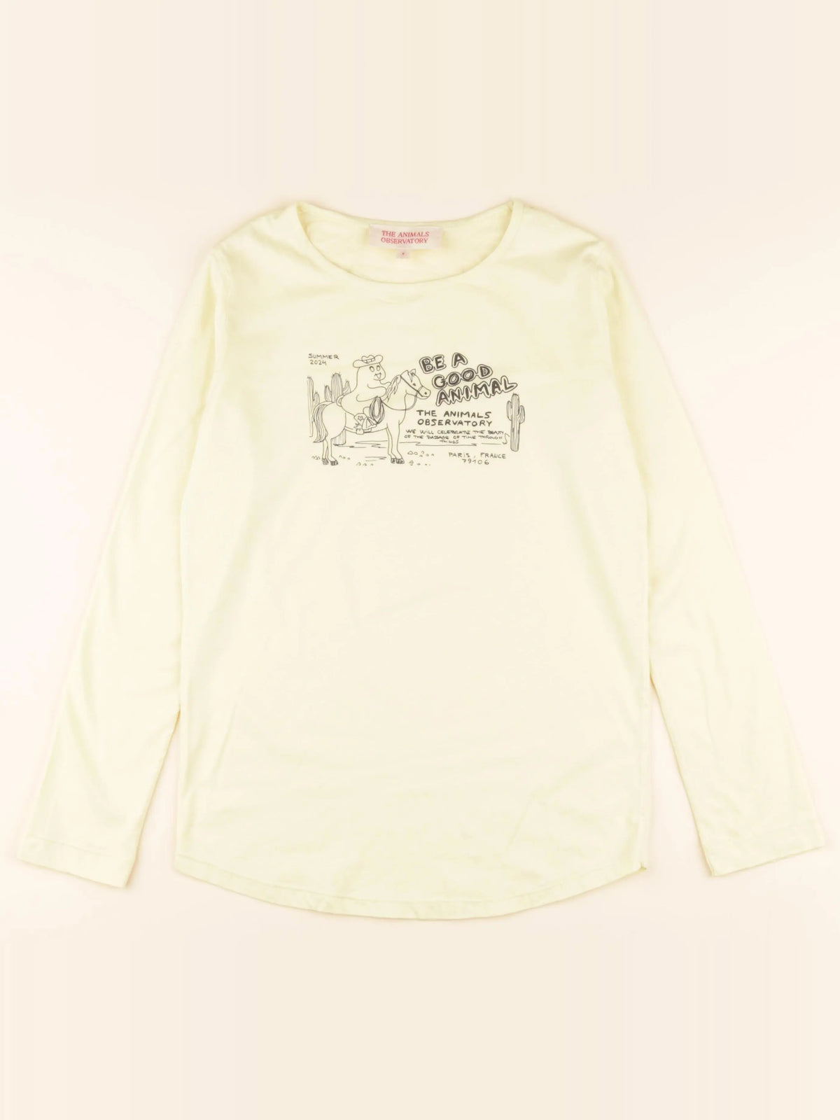 The animals observatory - tee-shirt jaune - 8 ans
