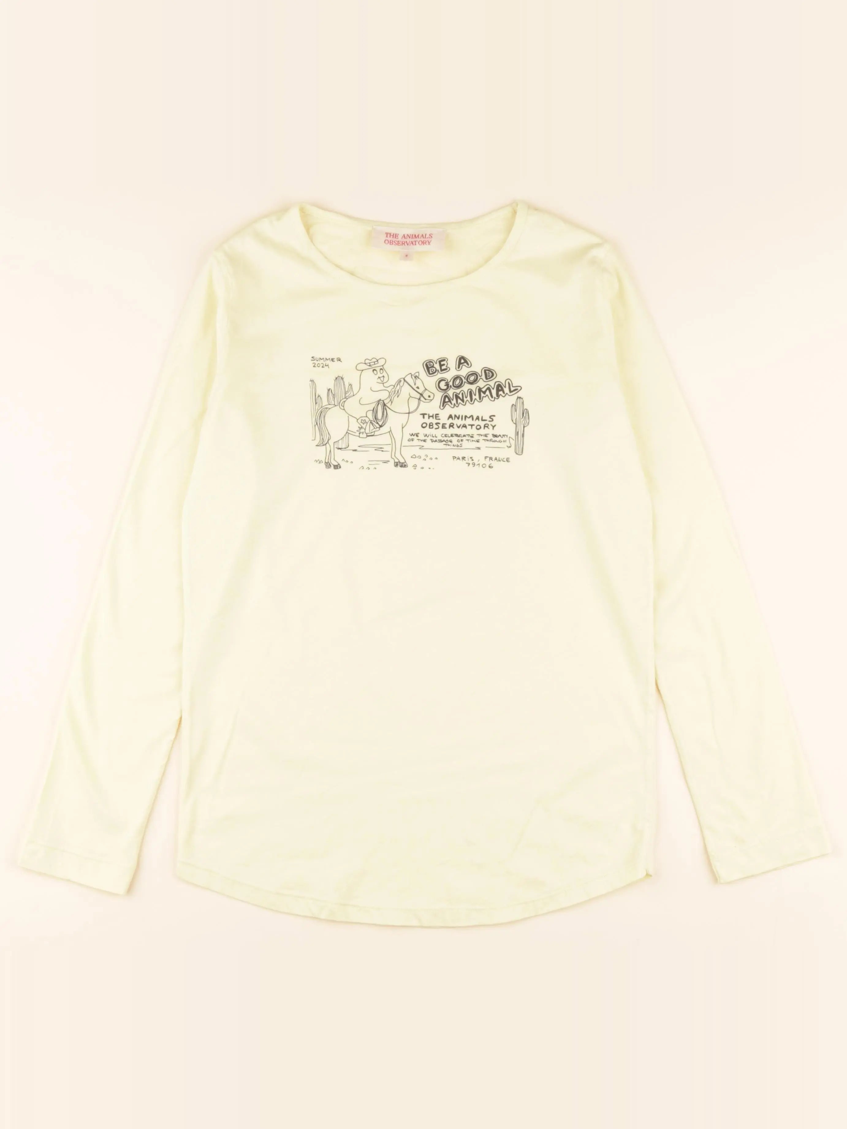 The animals observatory - tee-shirt jaune - 8 ans