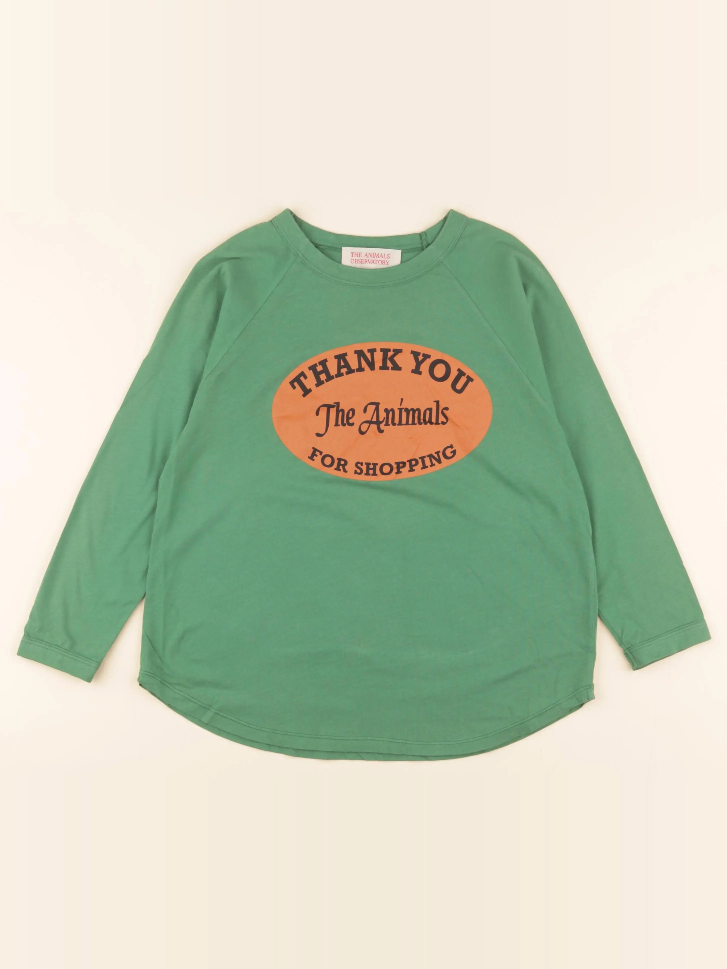 The animals observatory - tee-shirt vert - 8 ans