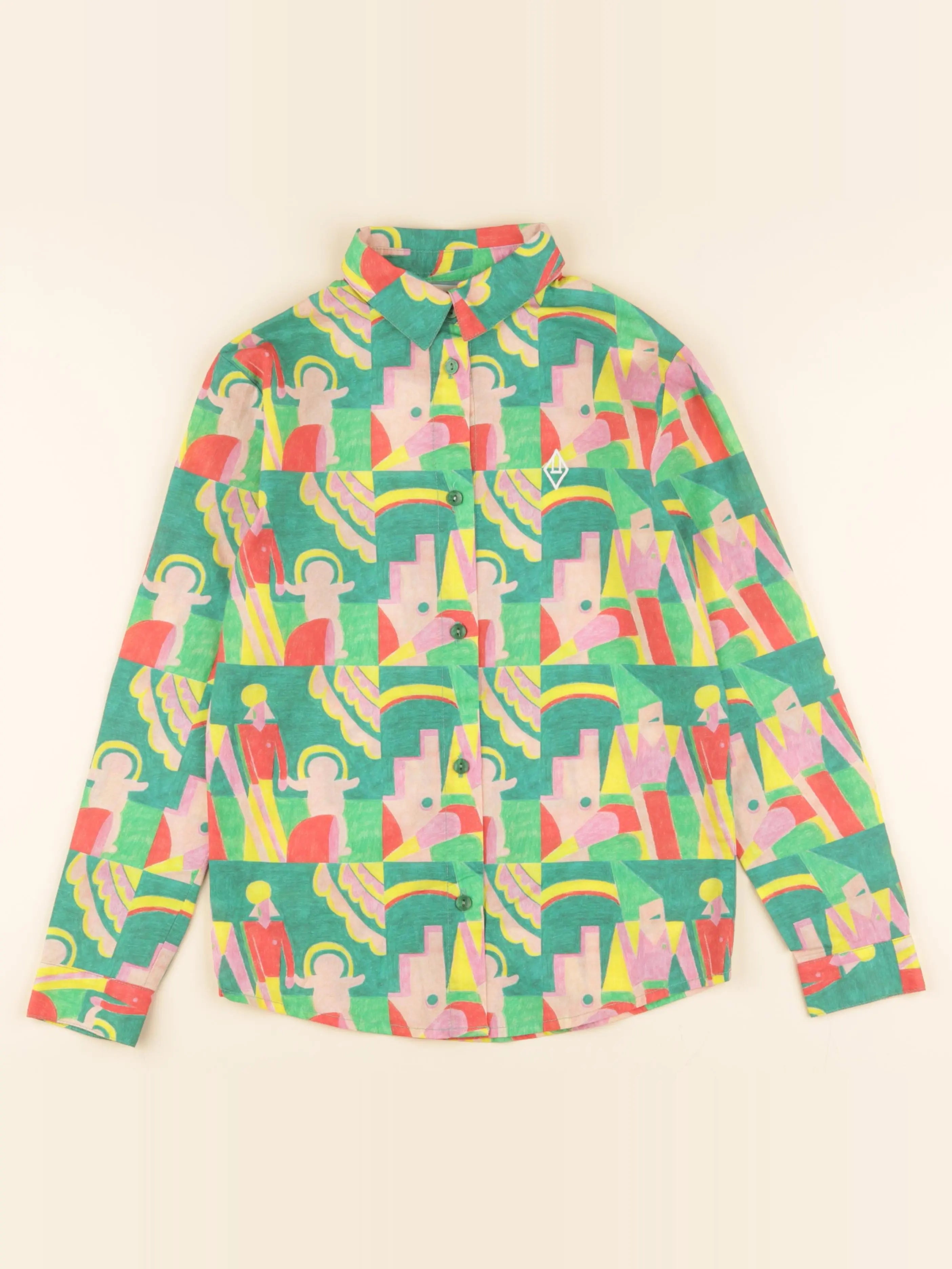 The animals observatory - blouse vert - 8 ans