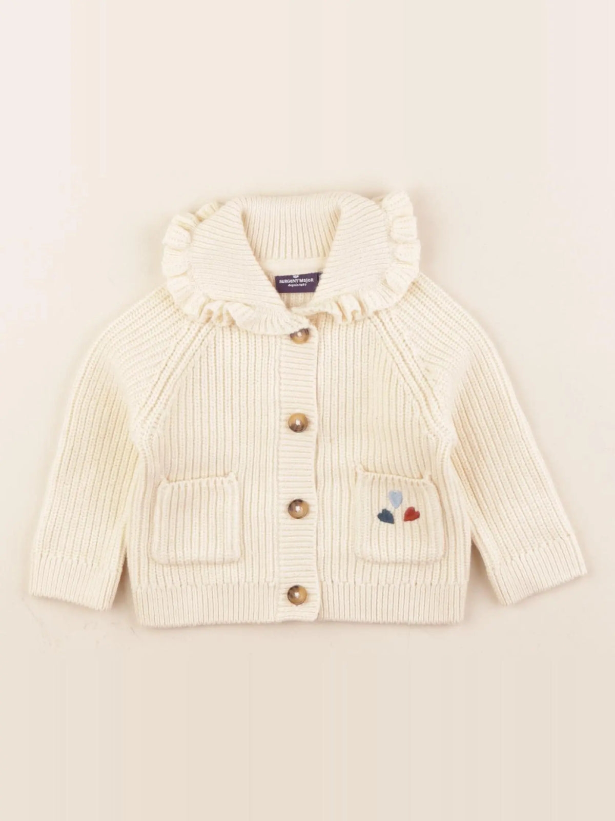 Sergent Major - gilet beige - 3 mois