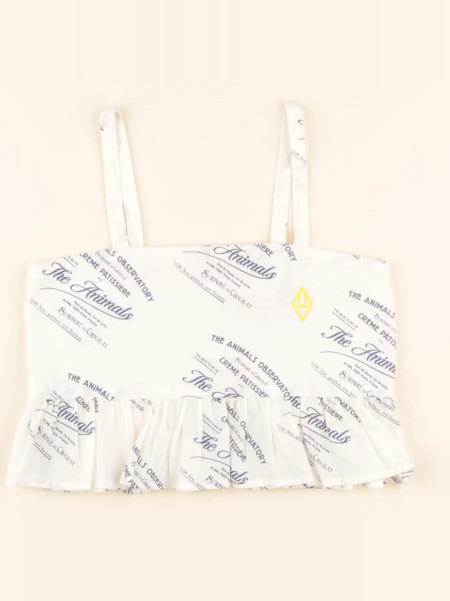 The animals observatory - blouse blanc, bleu - 8 ans