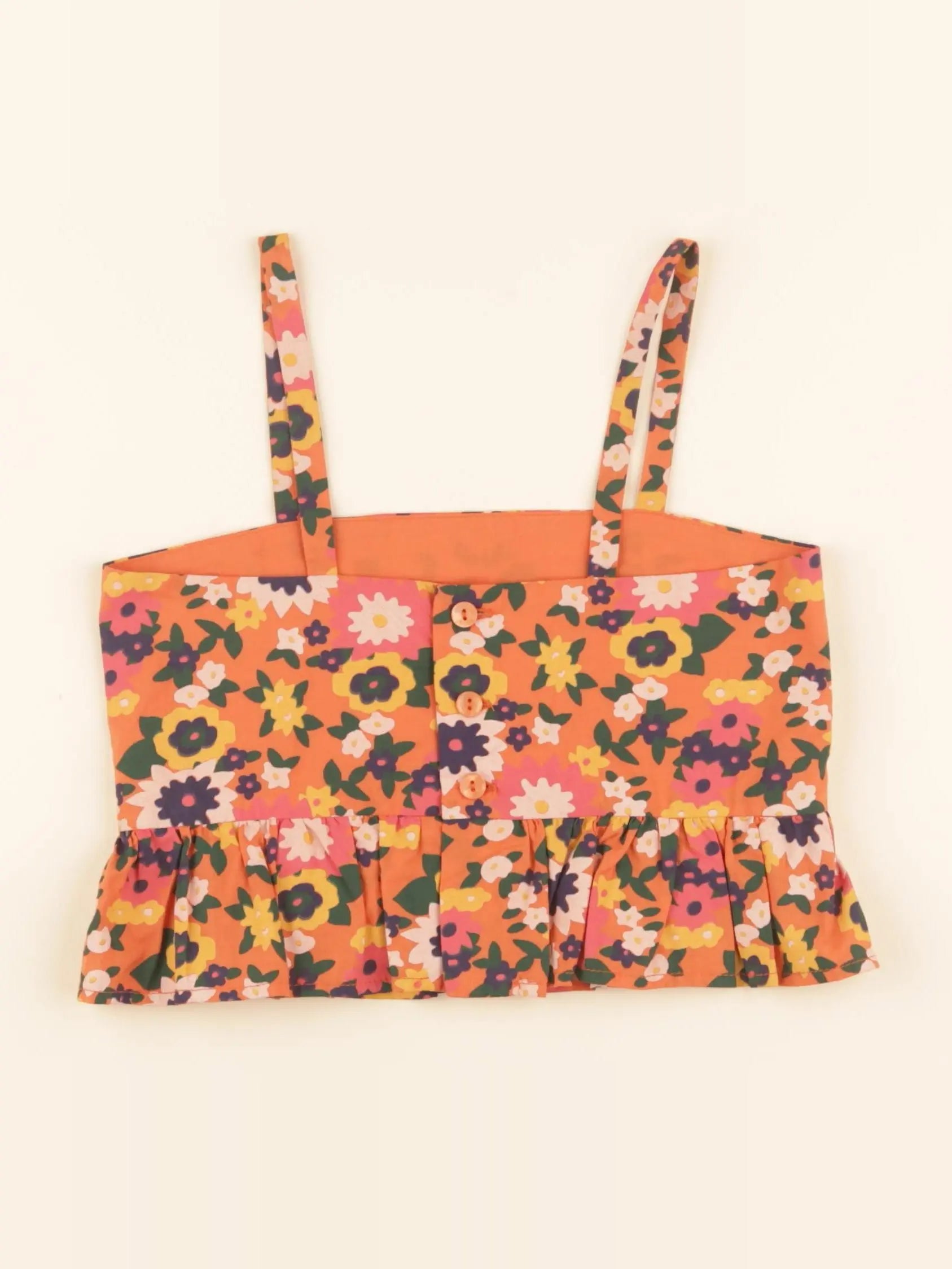 The animals observatory - blouse orange - 8 ans