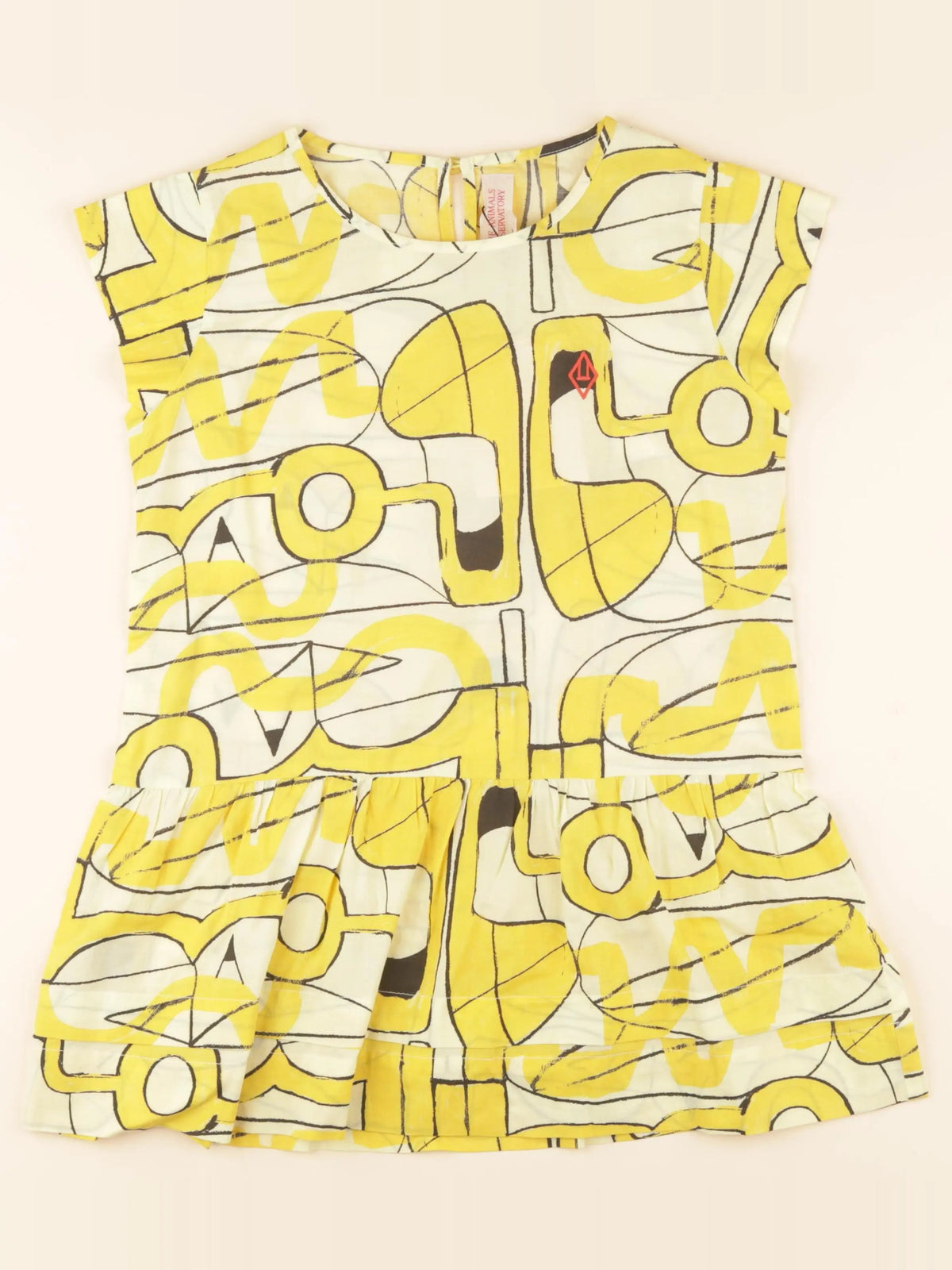 The animals observatory - robe jaune - 8 ans