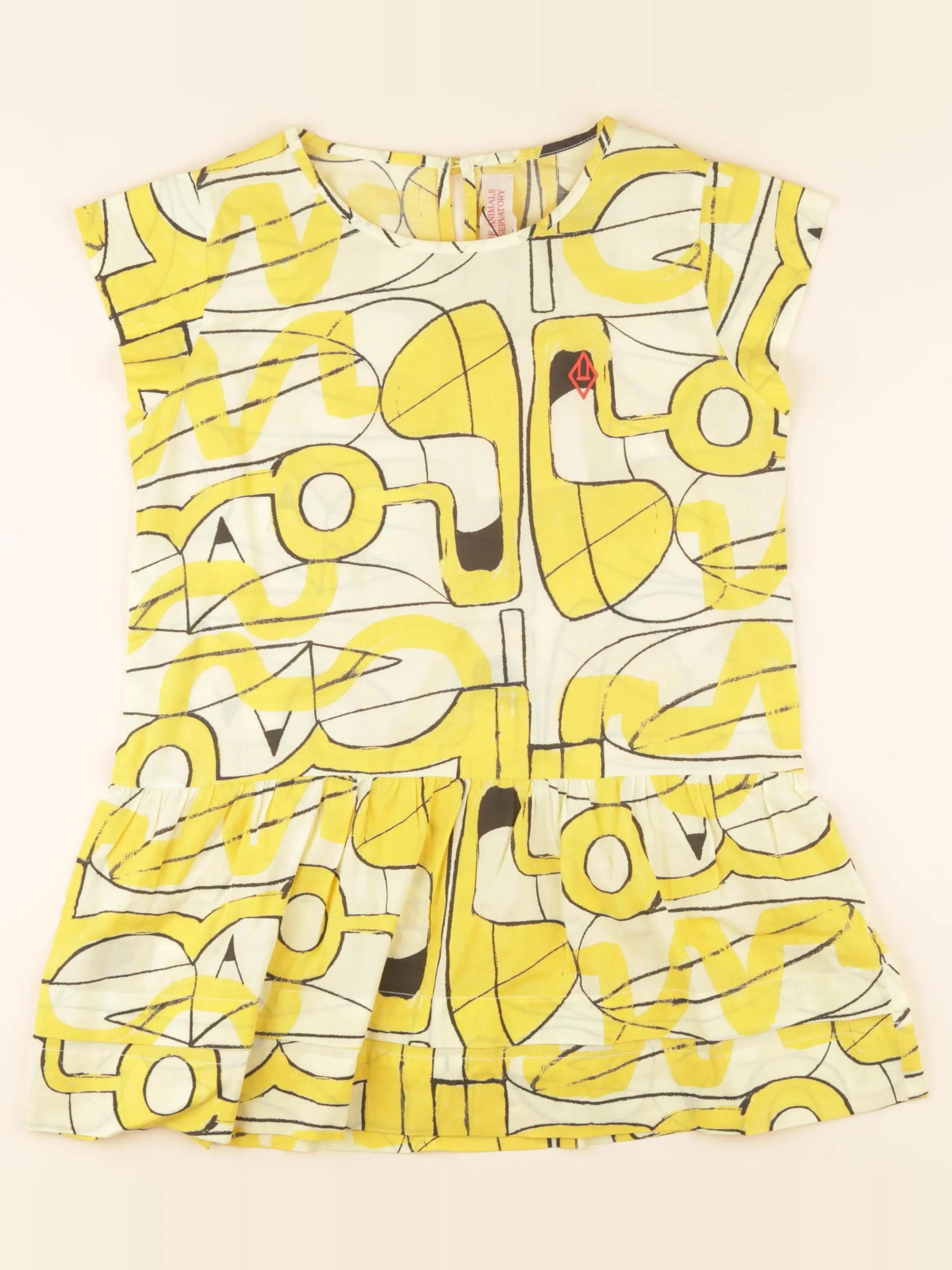 The animals observatory - robe jaune - 8 ans