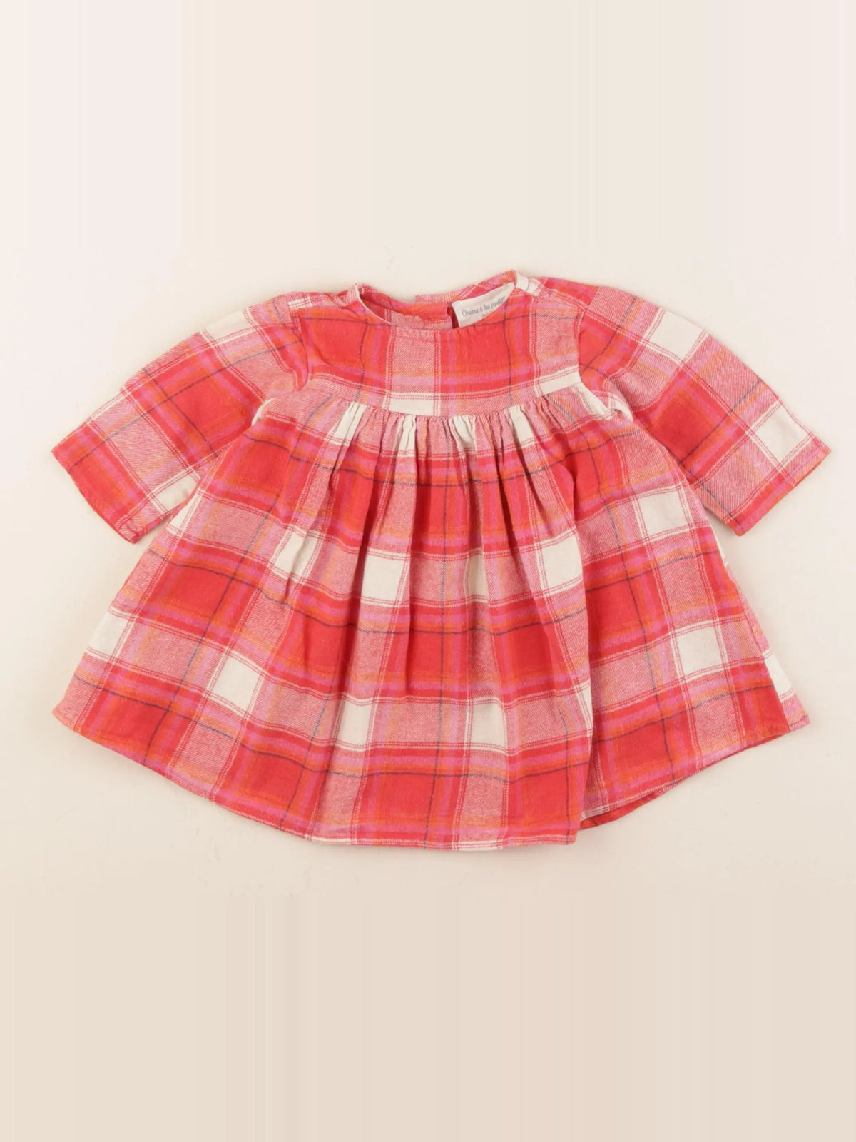 Arsène et les pipelettes - robe rouge - 3 mois