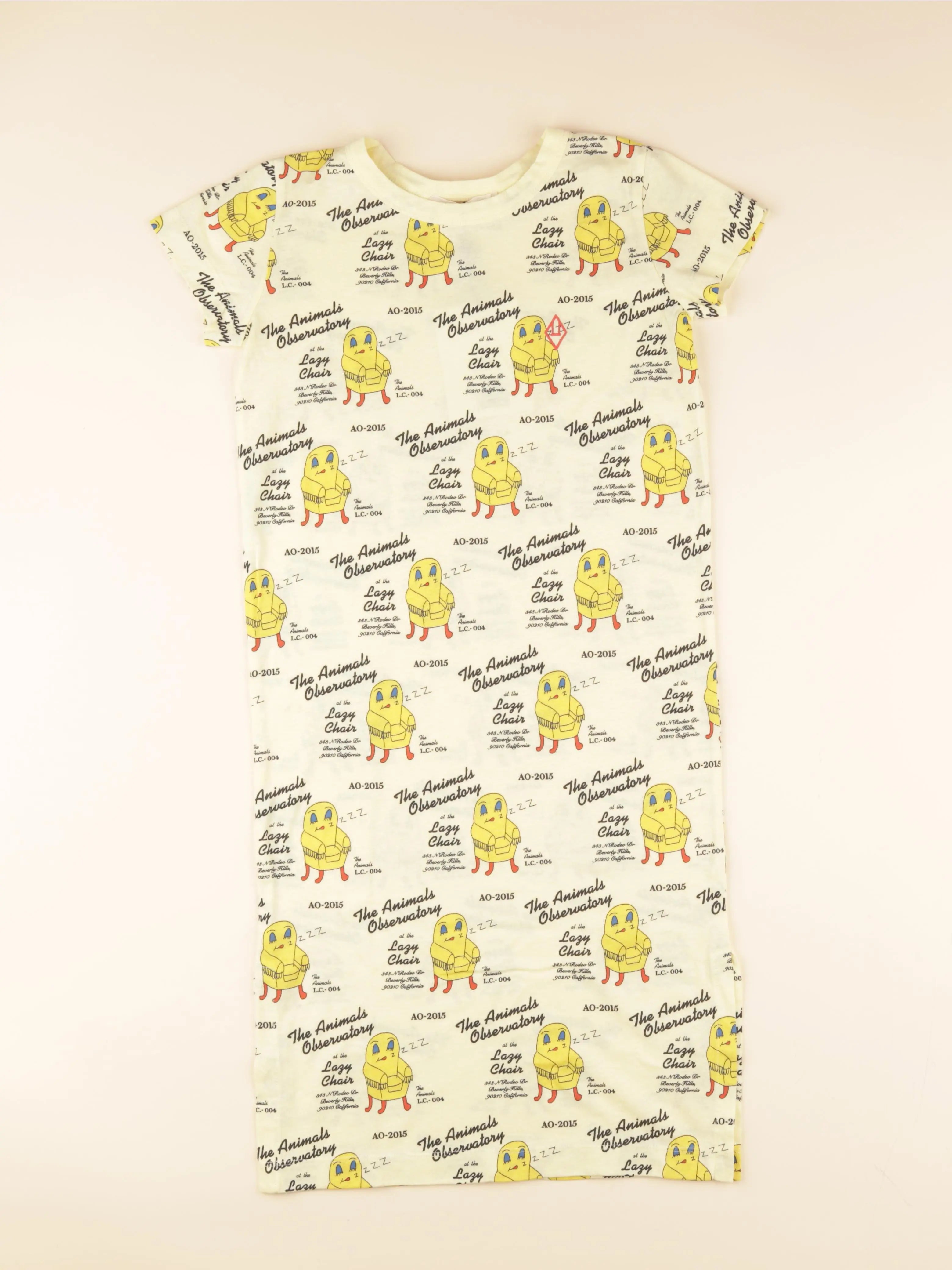 The animals observatory - robe jaune - 8 ans