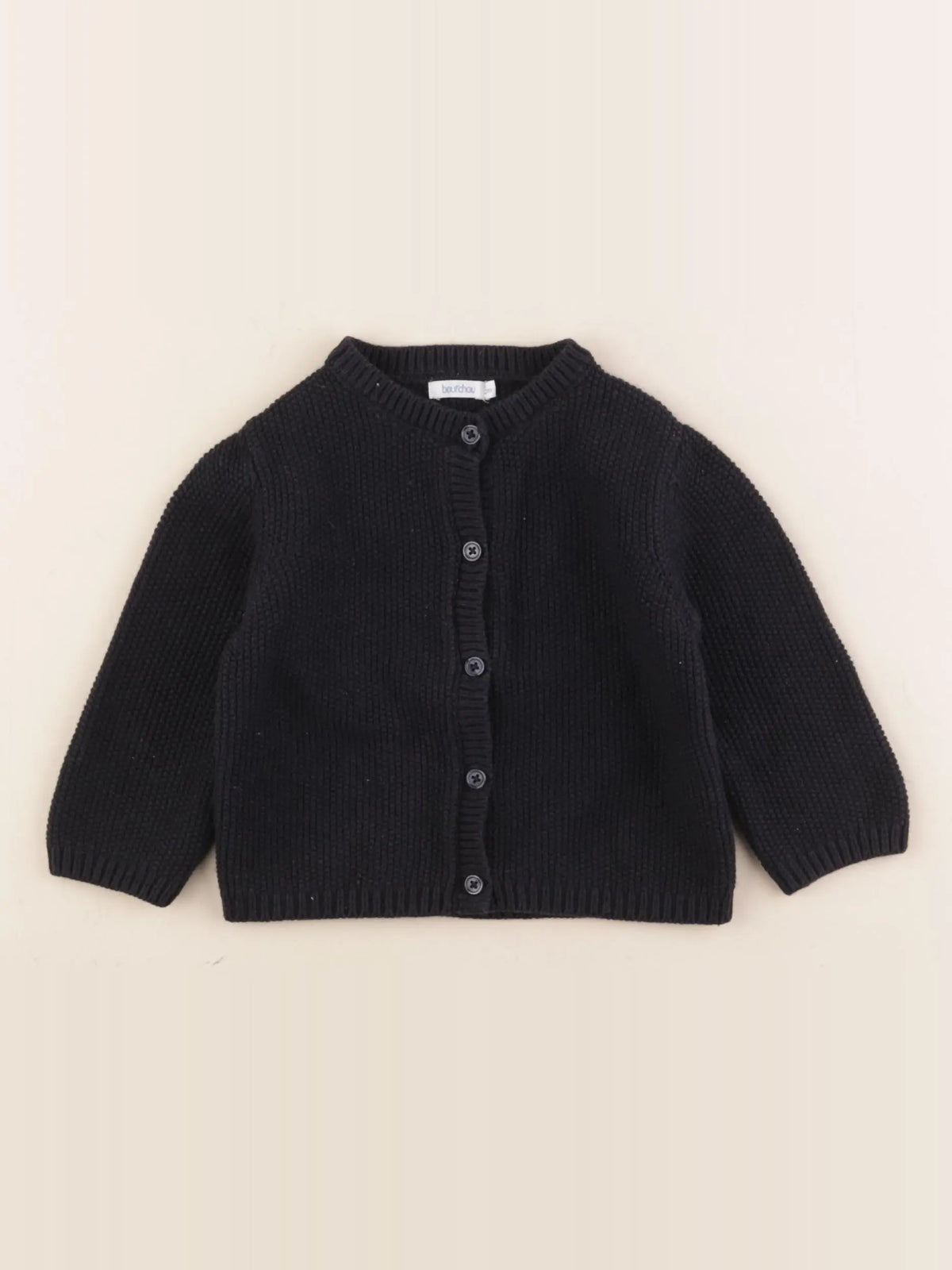 Boutchou - gilet bleu - 12 mois