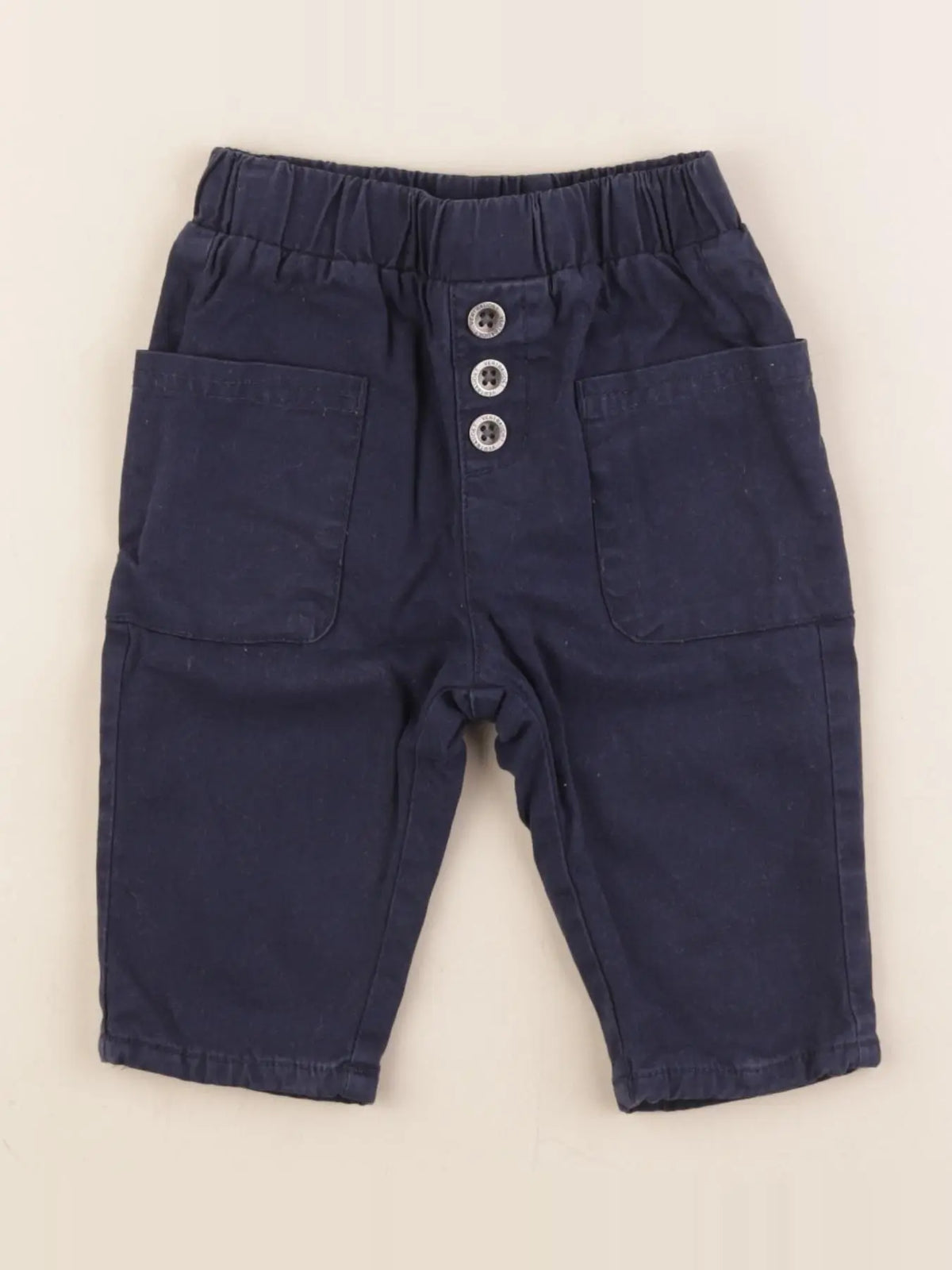 Vertbaudet - pantalon bleu - 6 mois