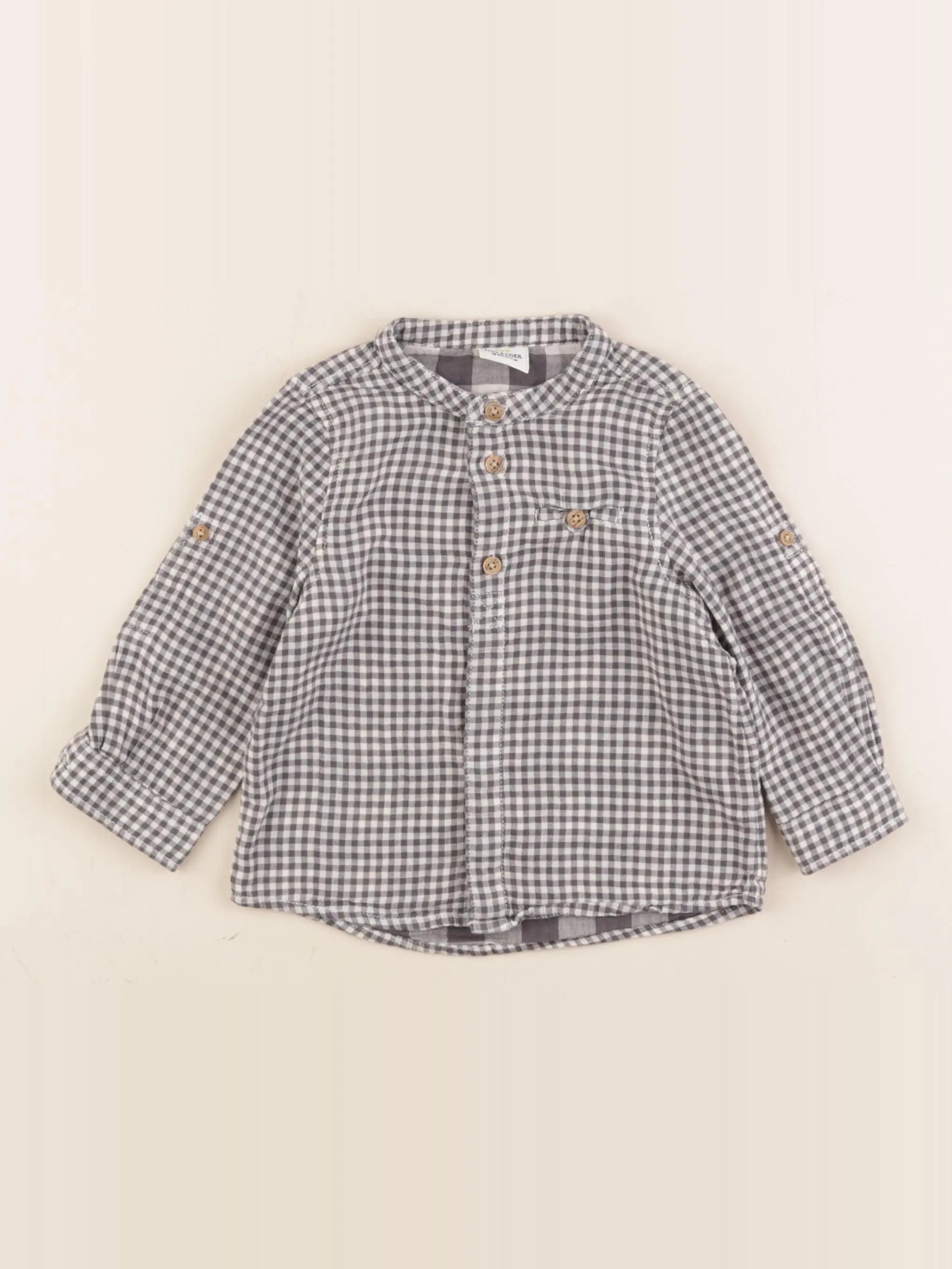 Tape à l'oeil - chemise gris - 18 mois