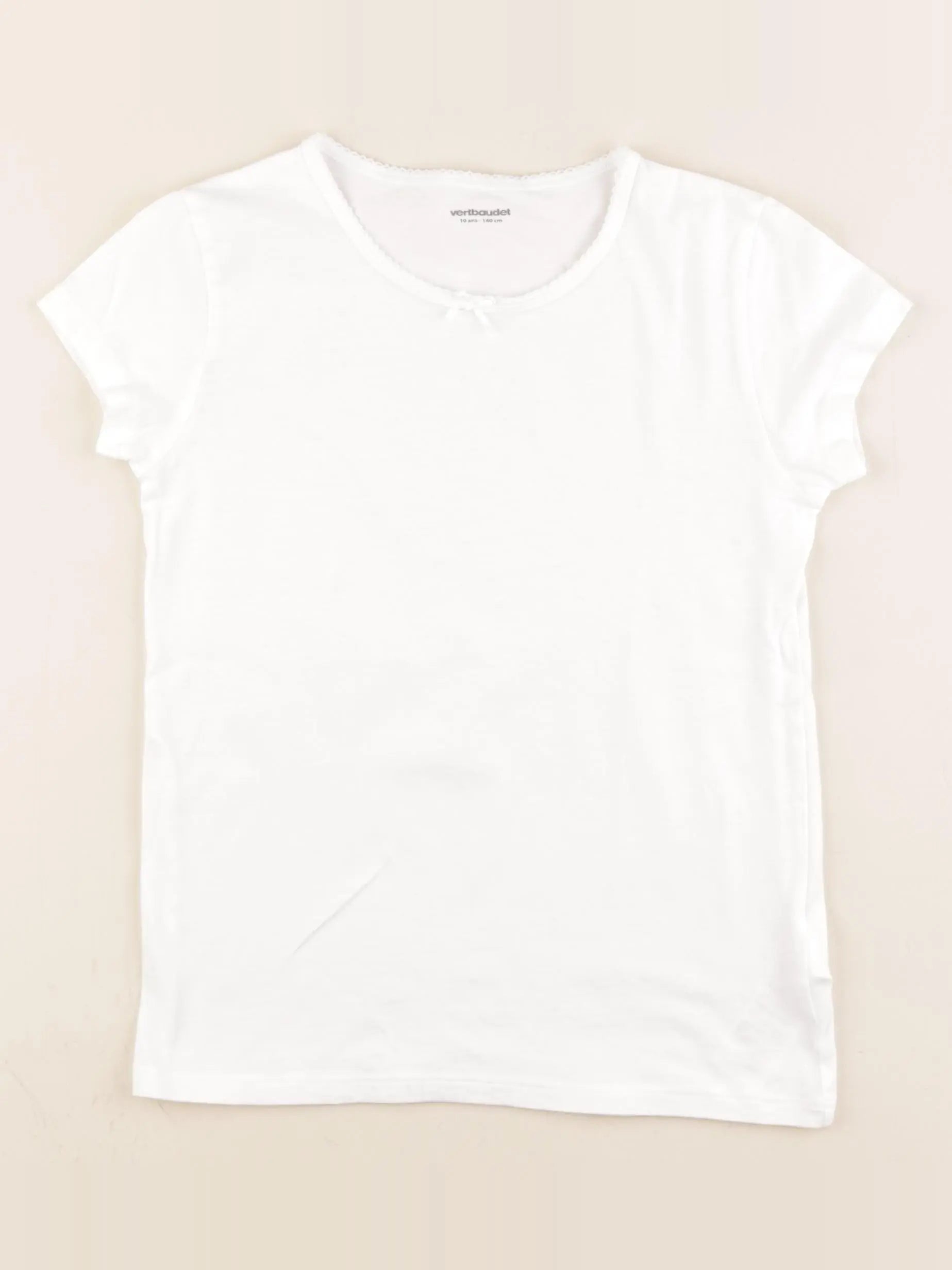 Vertbaudet - maillot de corps blanc - 10 ans