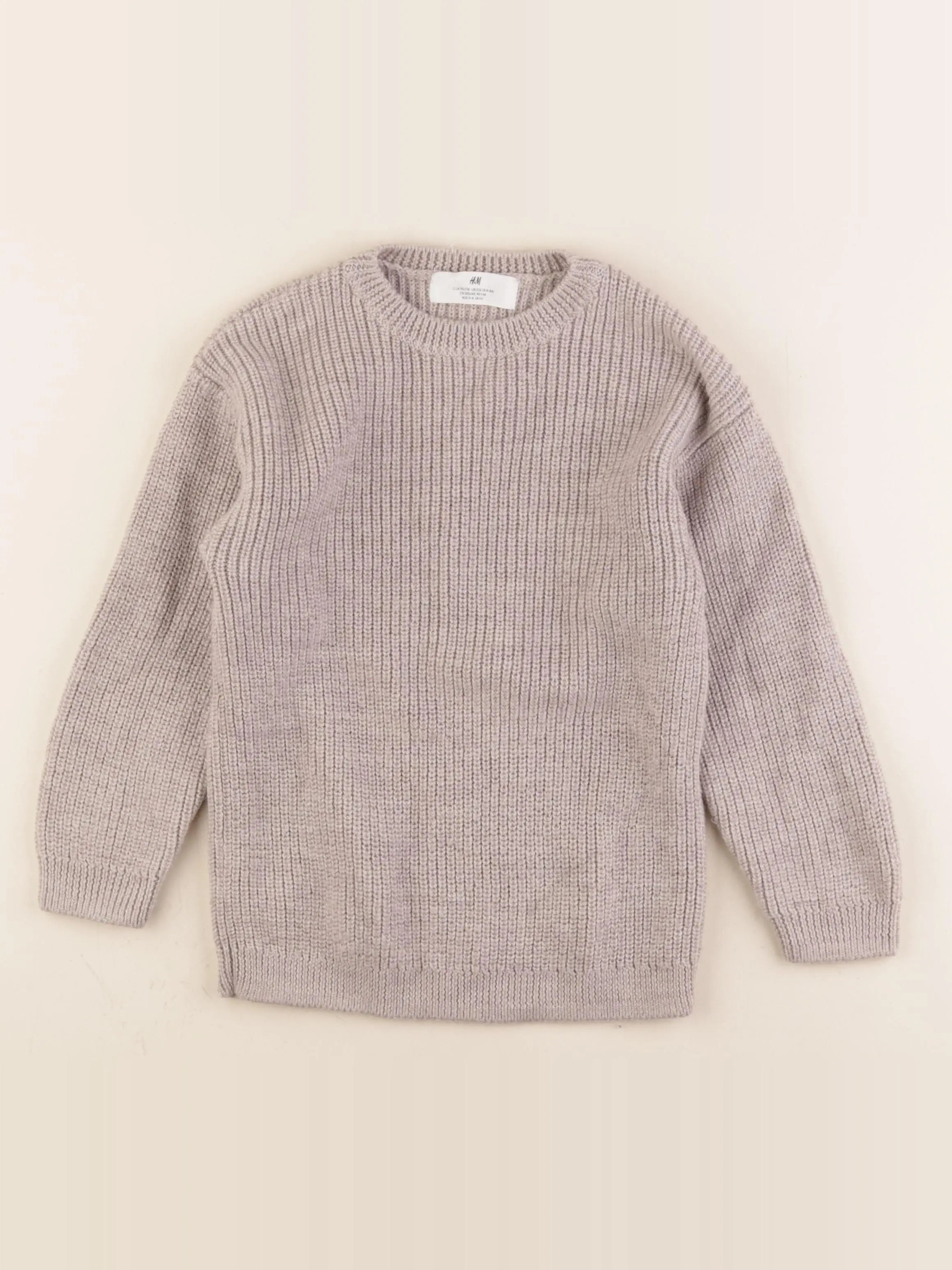 H&M - pull marron - 4/6 ans