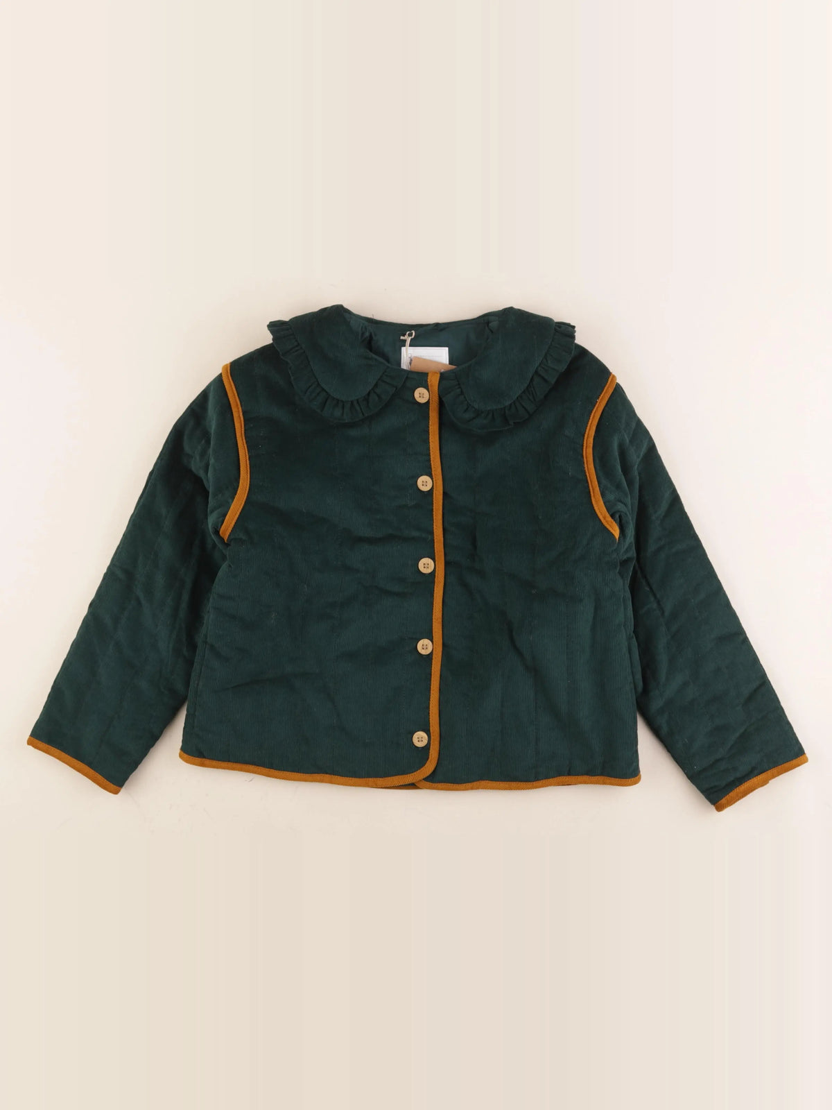 Vertbaudet - veste vert - 9 ans