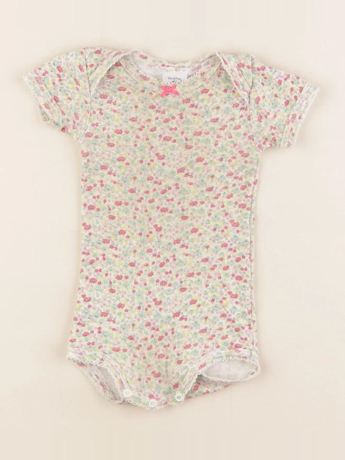 Petit Bateau - body multicolore - 6 mois