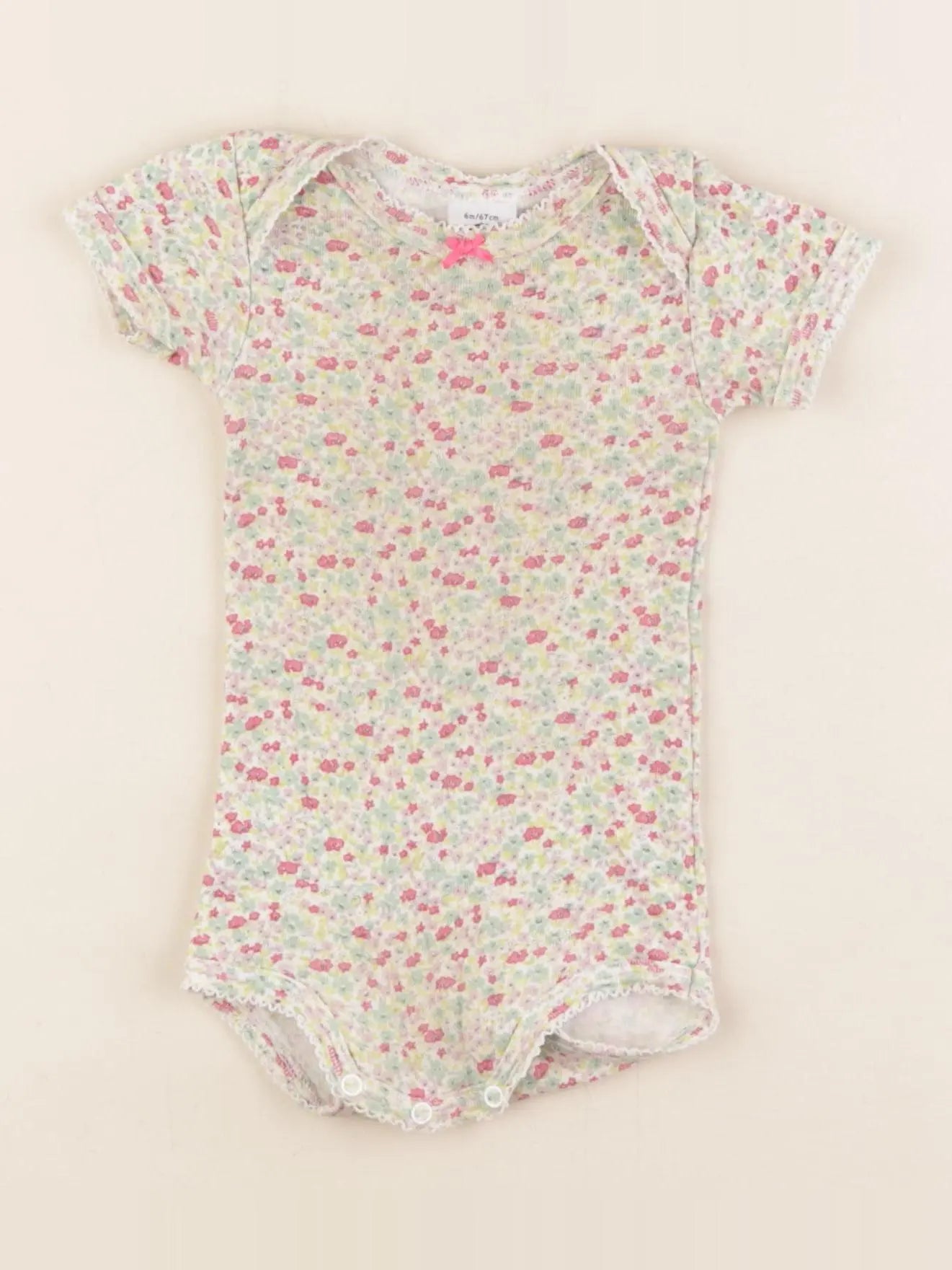 Petit Bateau - body multicolore - 6 mois
