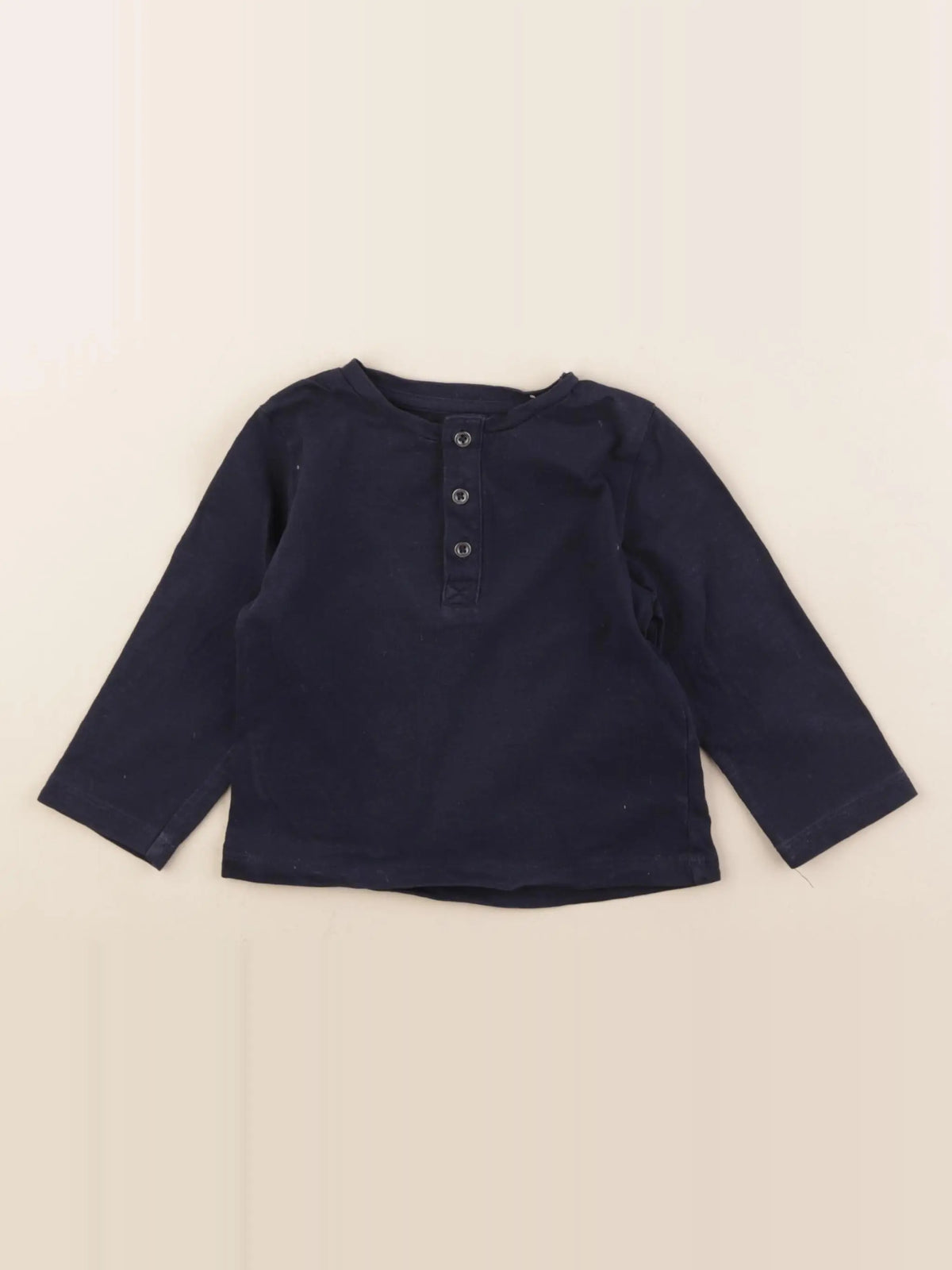 Vertbaudet - tee-shirt bleu - 12 mois