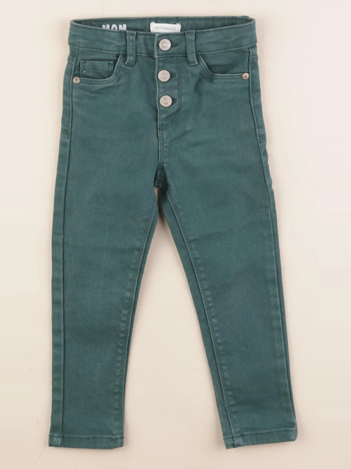 Vertbaudet - jean vert - 3 ans