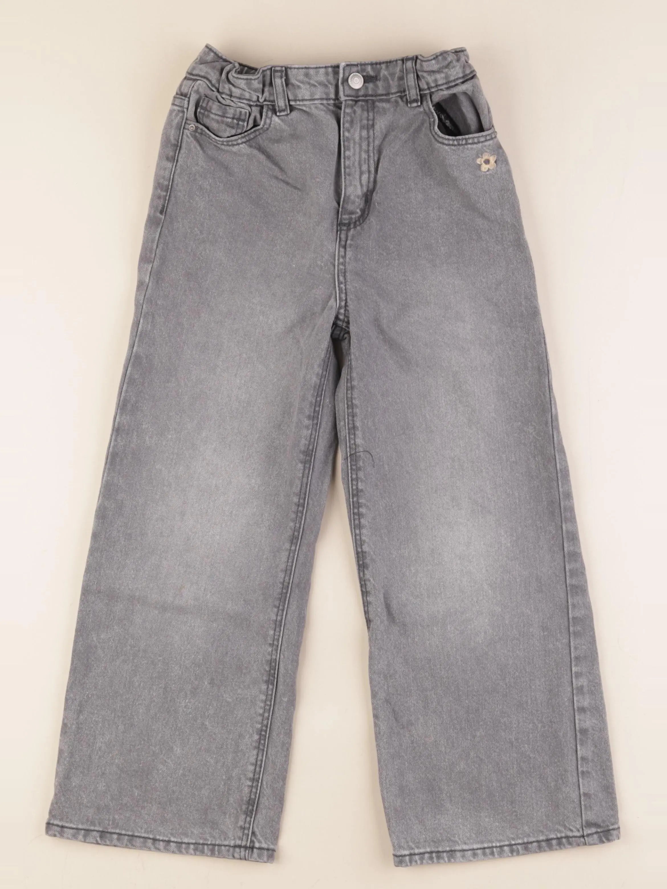 Vertbaudet - jean gris - 8 ans