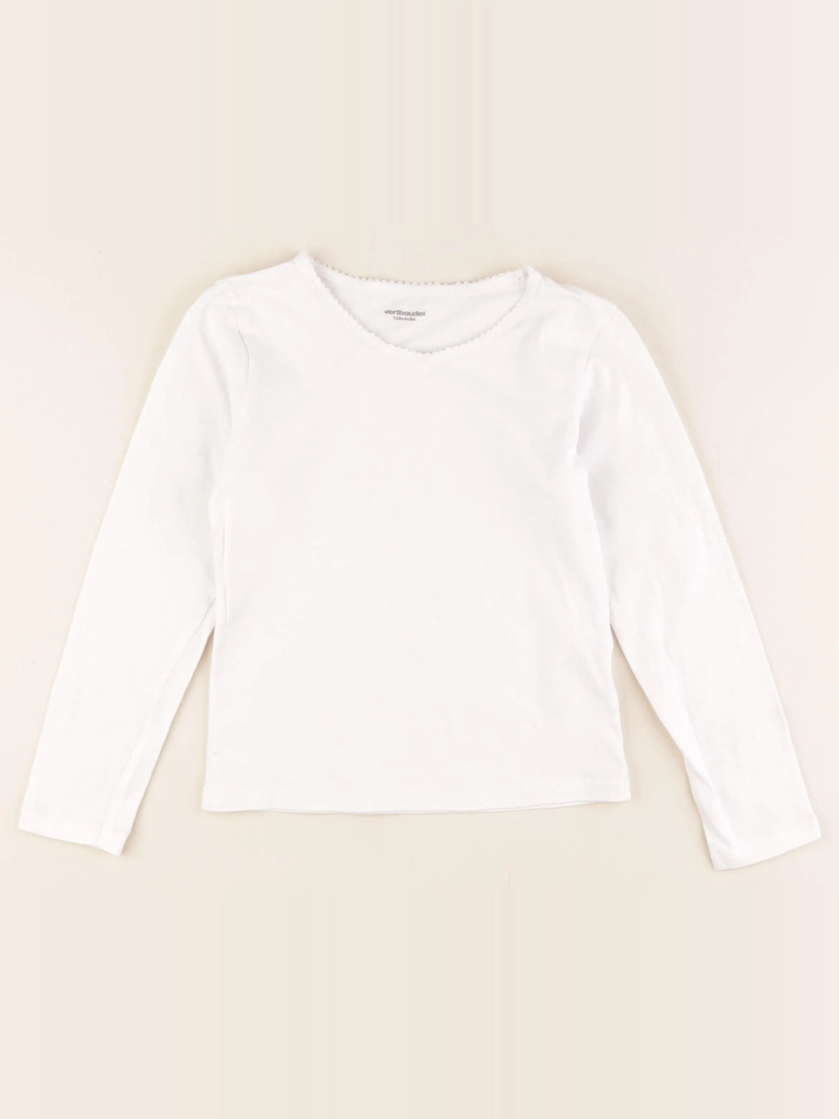 Vertbaudet - maillot de corps blanc - 8 ans