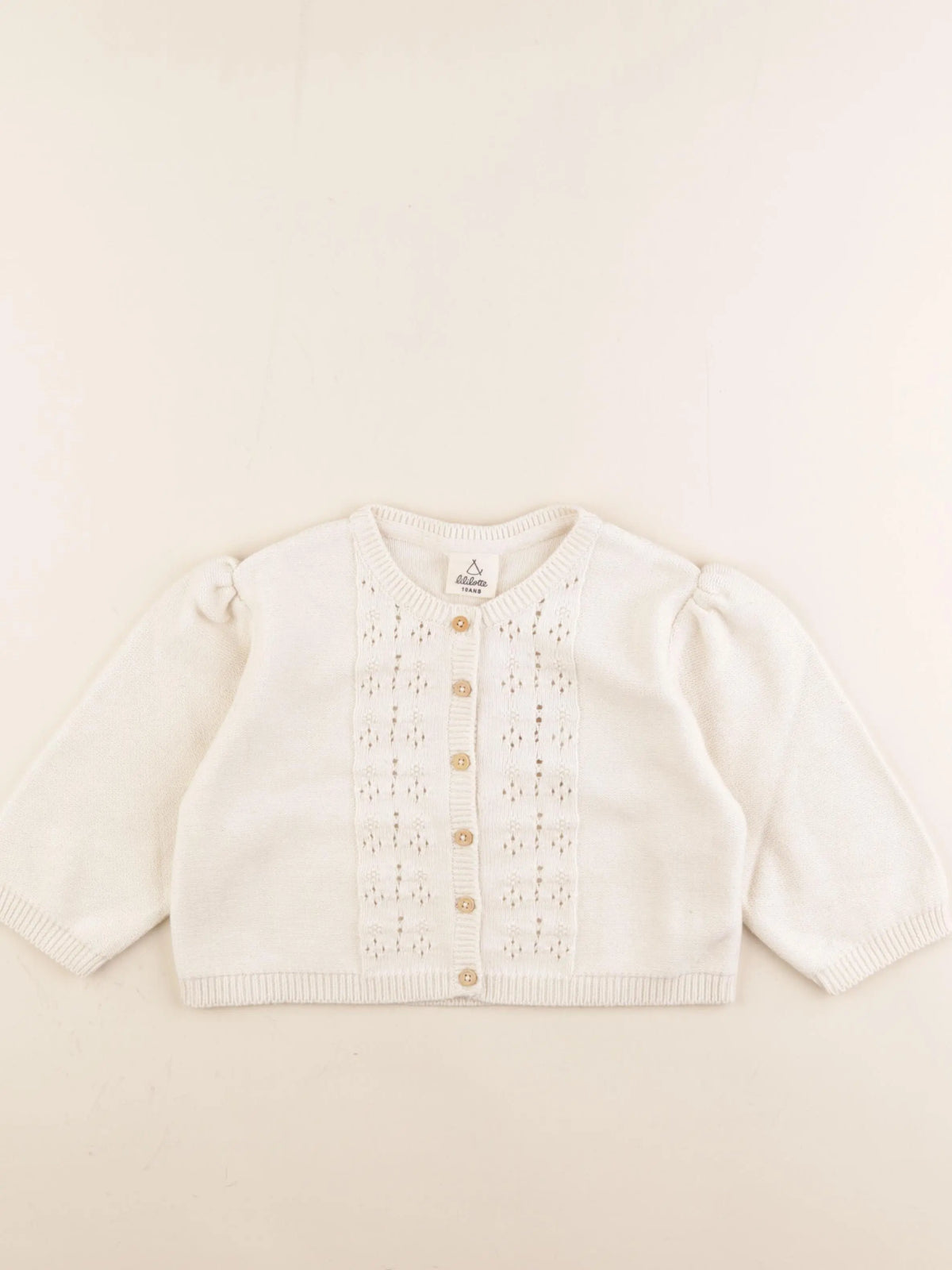 Lililotte - gilet beige - 10 ans