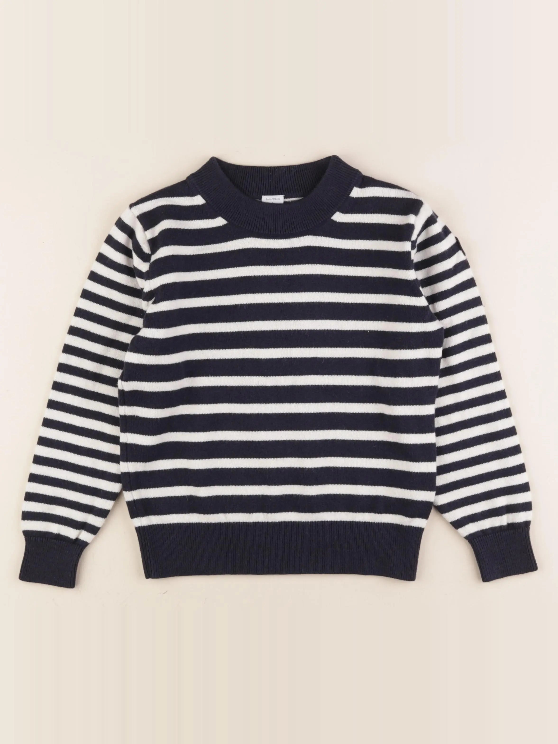 Petit Bateau - pull bleu - 8 ans