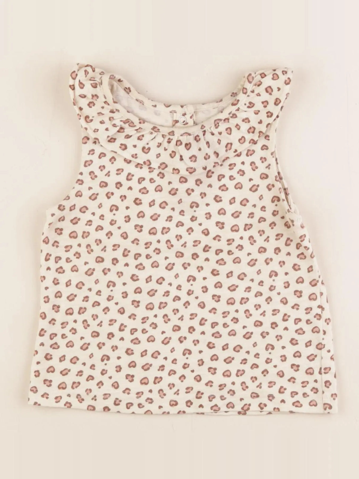 Vertbaudet - débardeur beige - 2 ans