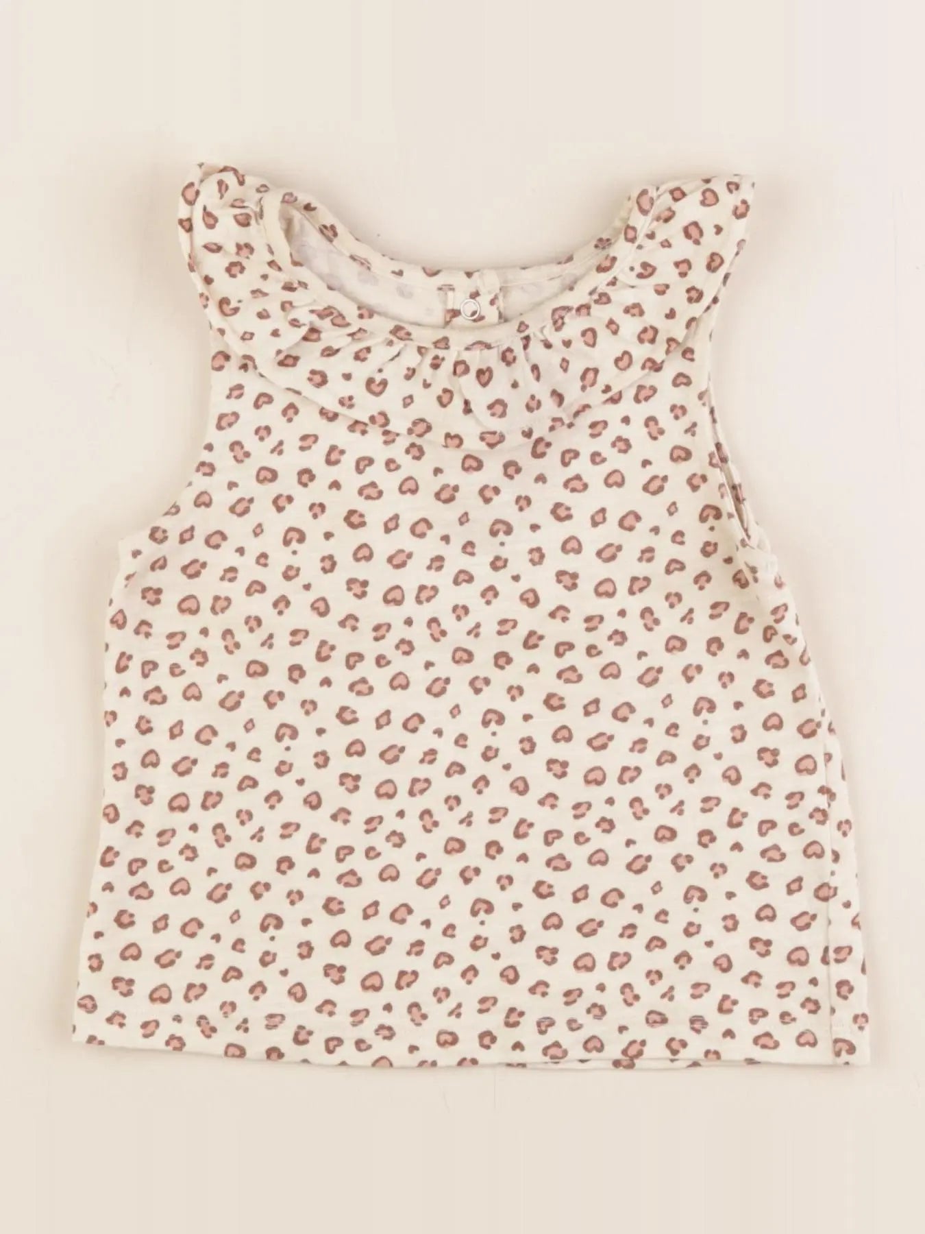 Vertbaudet - débardeur beige - 2 ans