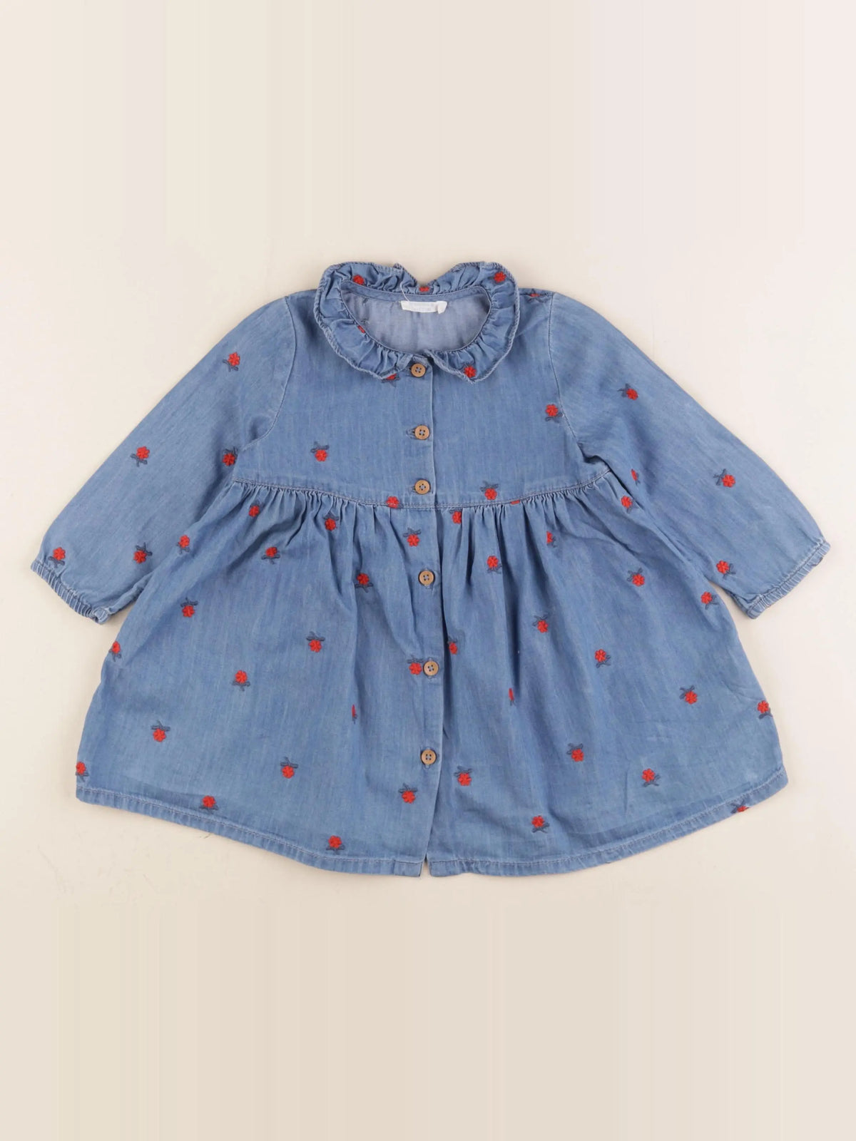 Boutchou - robe bleu - 12 mois