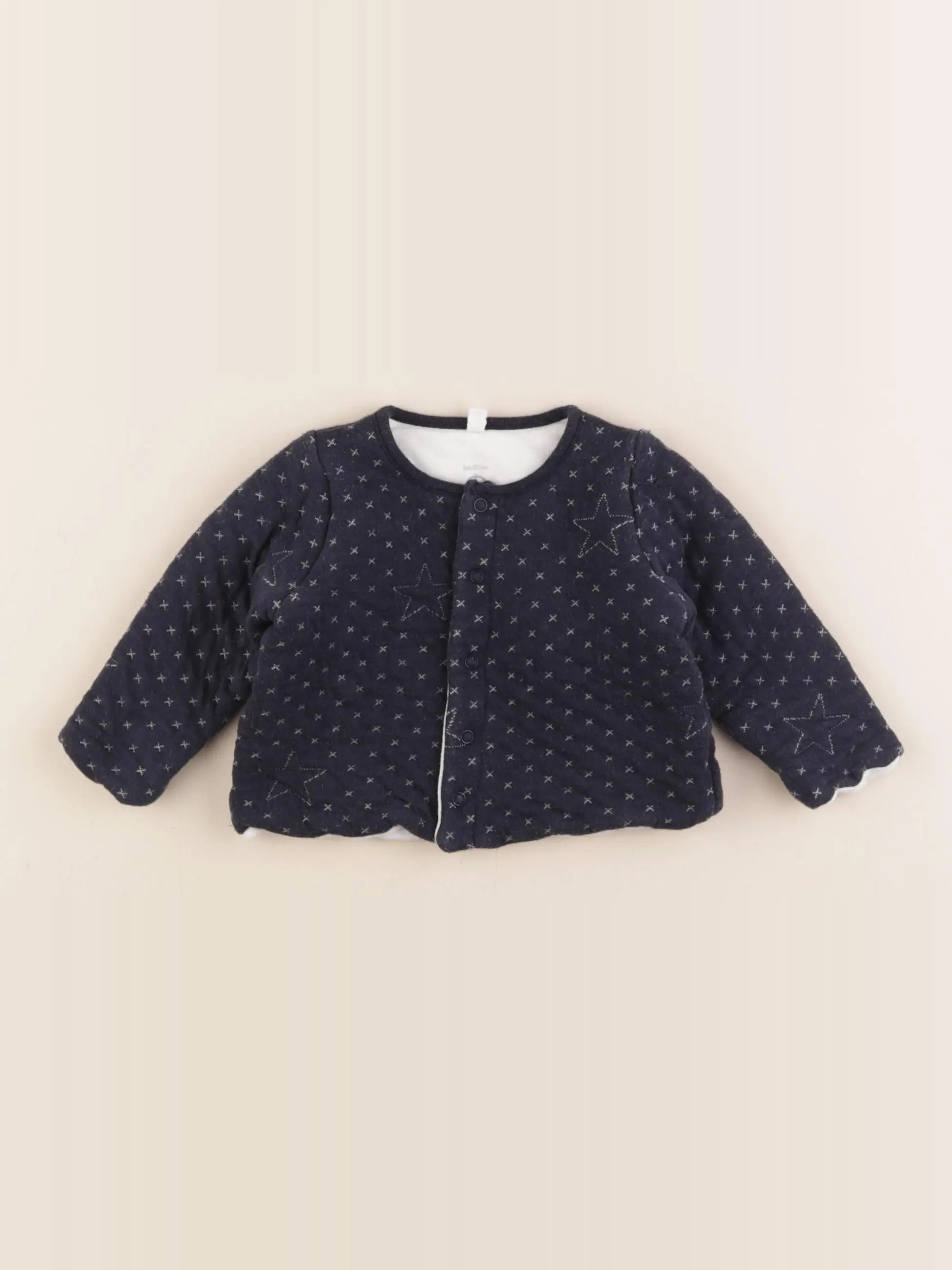 Boutchou - sweat bleu - 6 mois