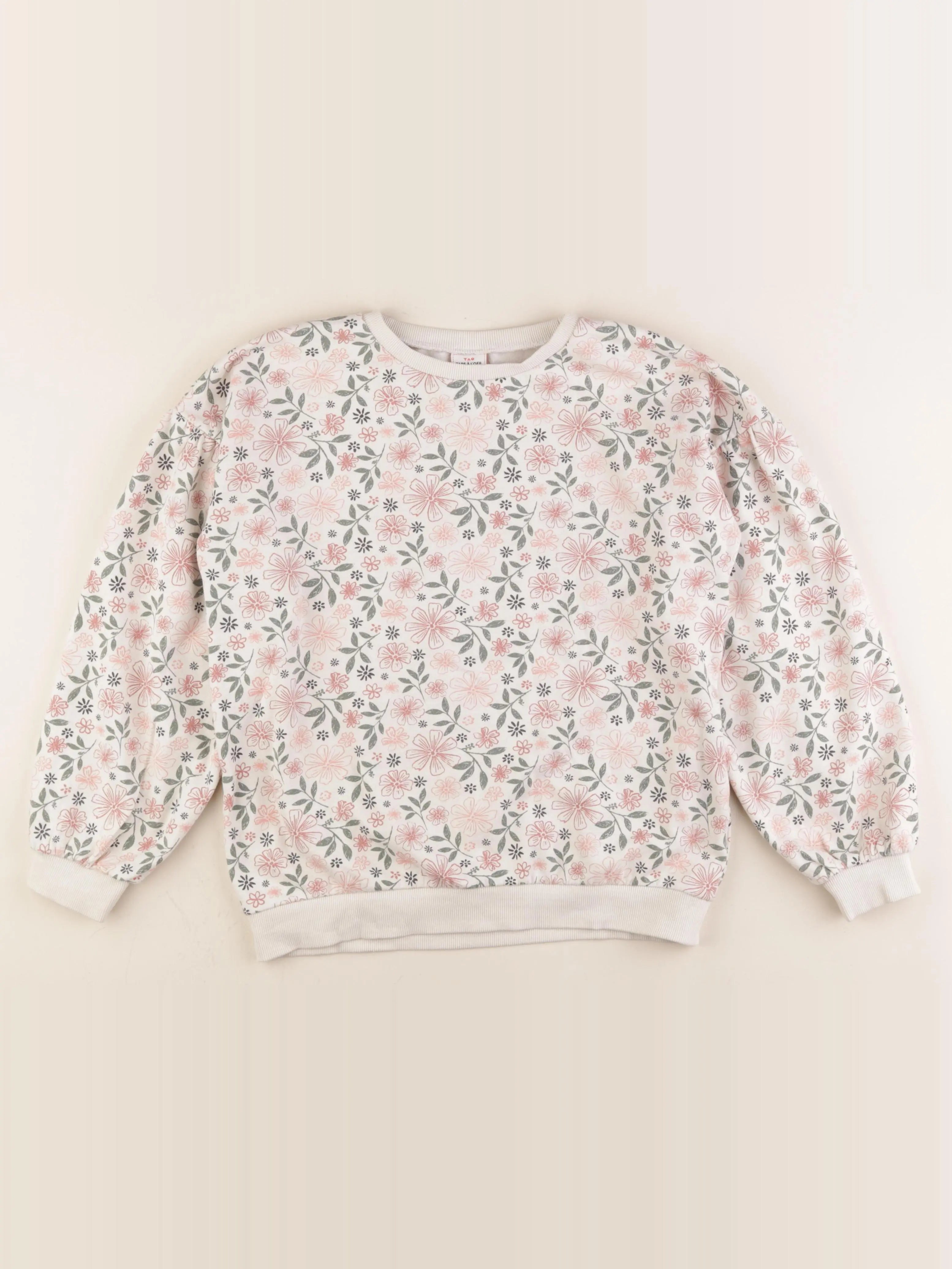 Tape à l'oeil - sweat beige, rose - 12 ans