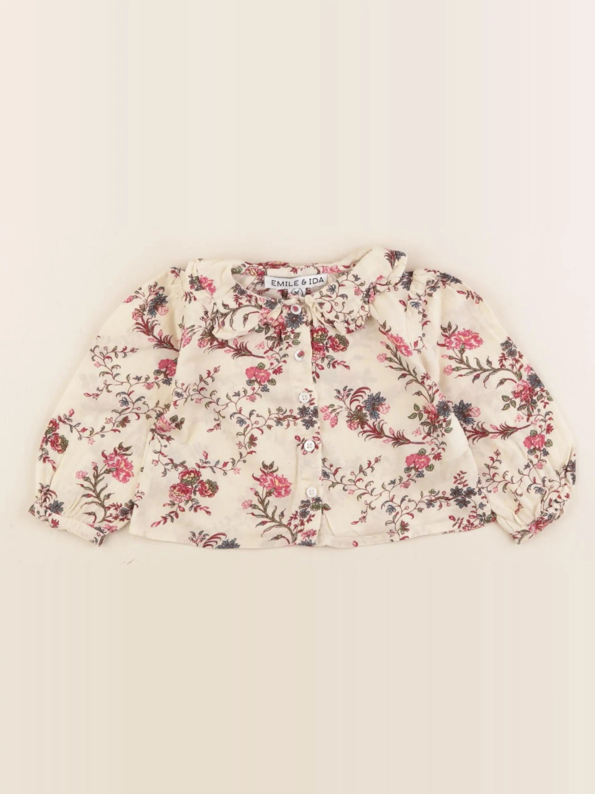 Emile et Ida - chemise multicolore - 3 mois
