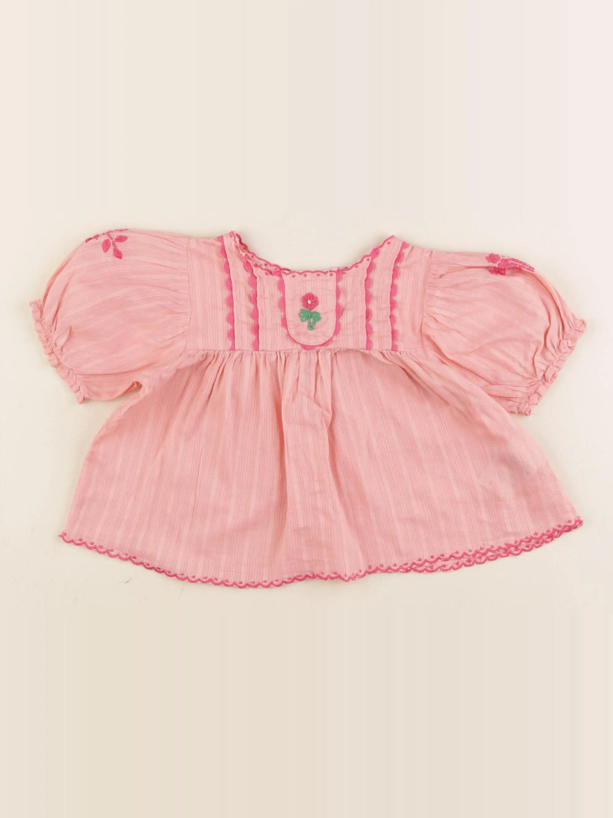 Emile et Ida - blouse rose - 9 mois